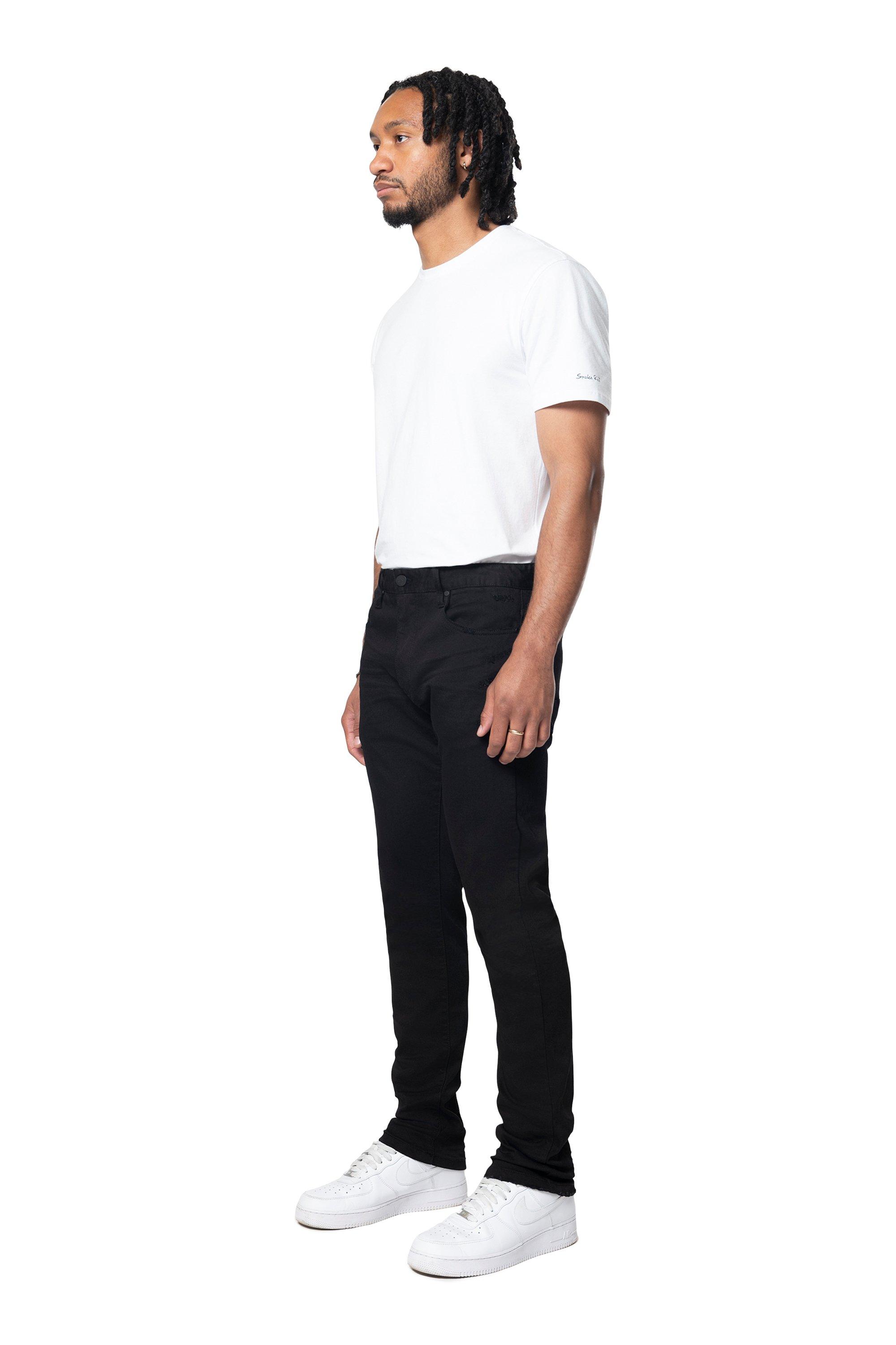 Smoke Rise Men's Essential Clean Pants - Black - BLACK Thumbnail View 3