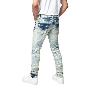 Smoke Rise Men's Slim Fit Heavy Vintage Denim Jeans - Orion Blue