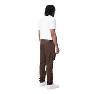 Smoke Rise Men's Slim Fit Cargo Twill Pants - Bison