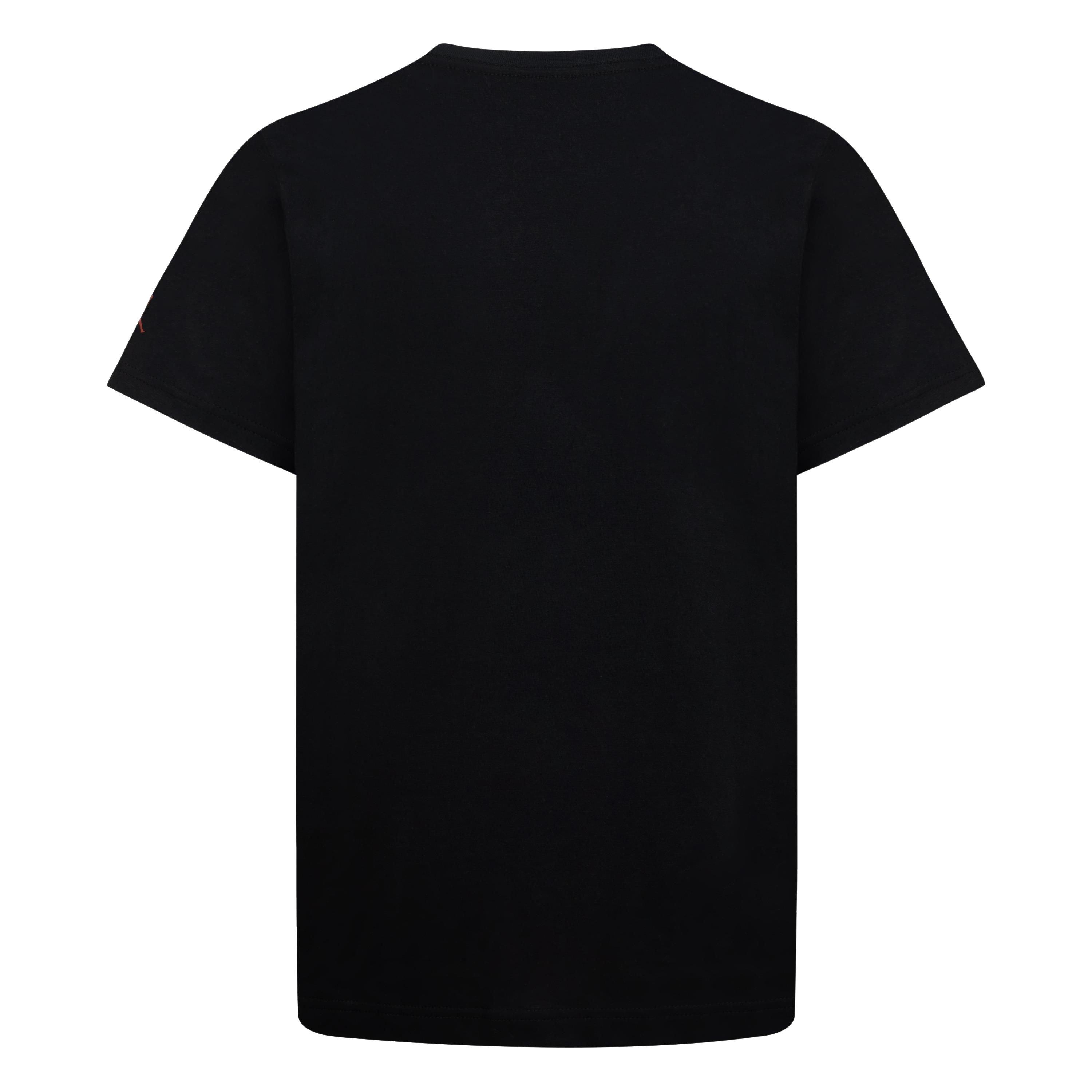 Jordan Plaid Big Boys' Black Tee