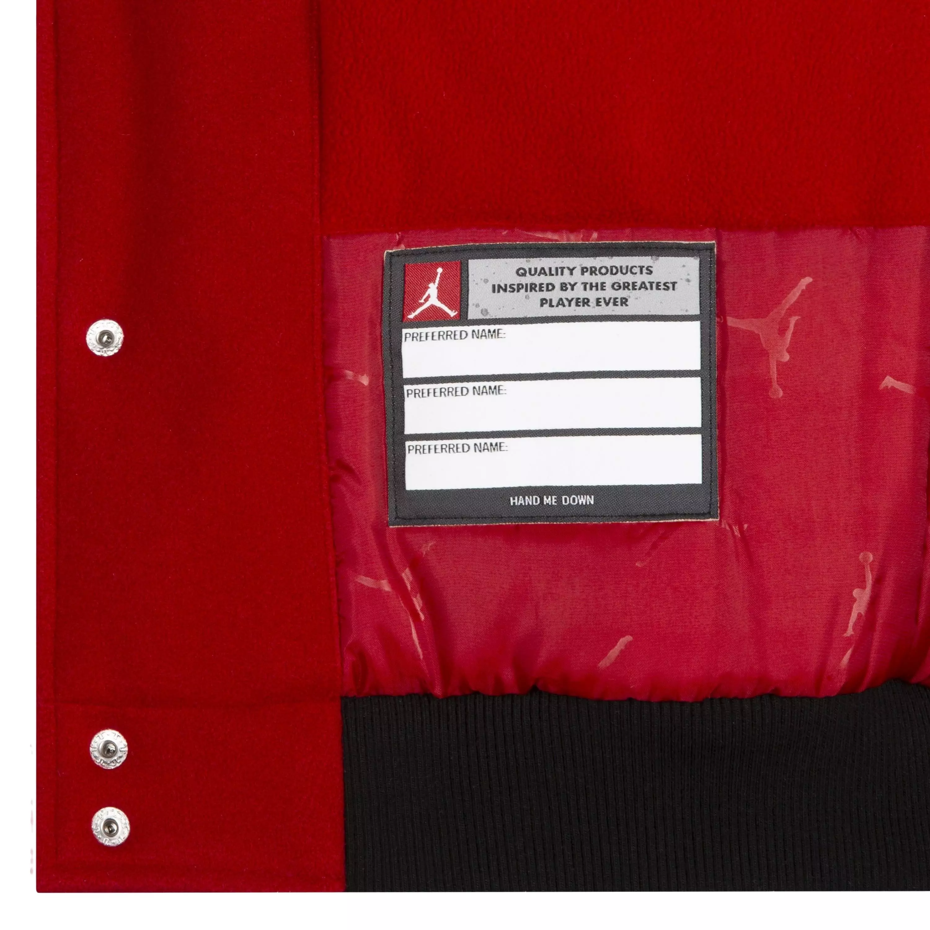 Jordan Big Kids' Varsity Jacket - Red/White - RED/WHITE