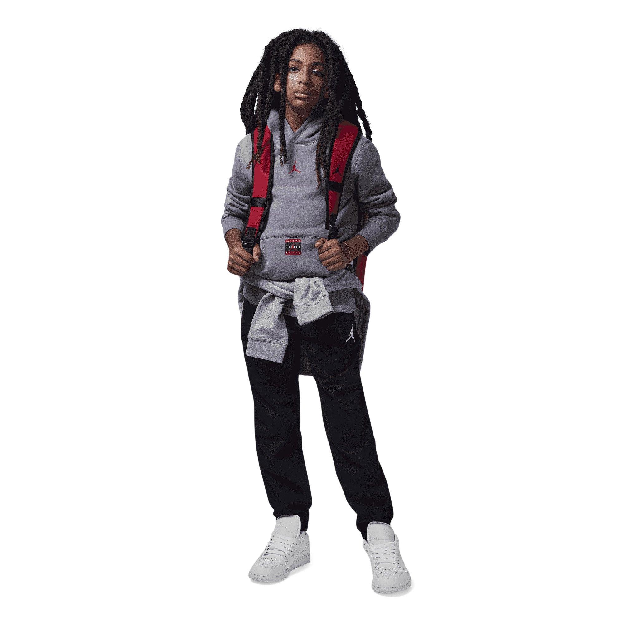 Jordan J Day Flight Big Boys' Pewter Hoodie