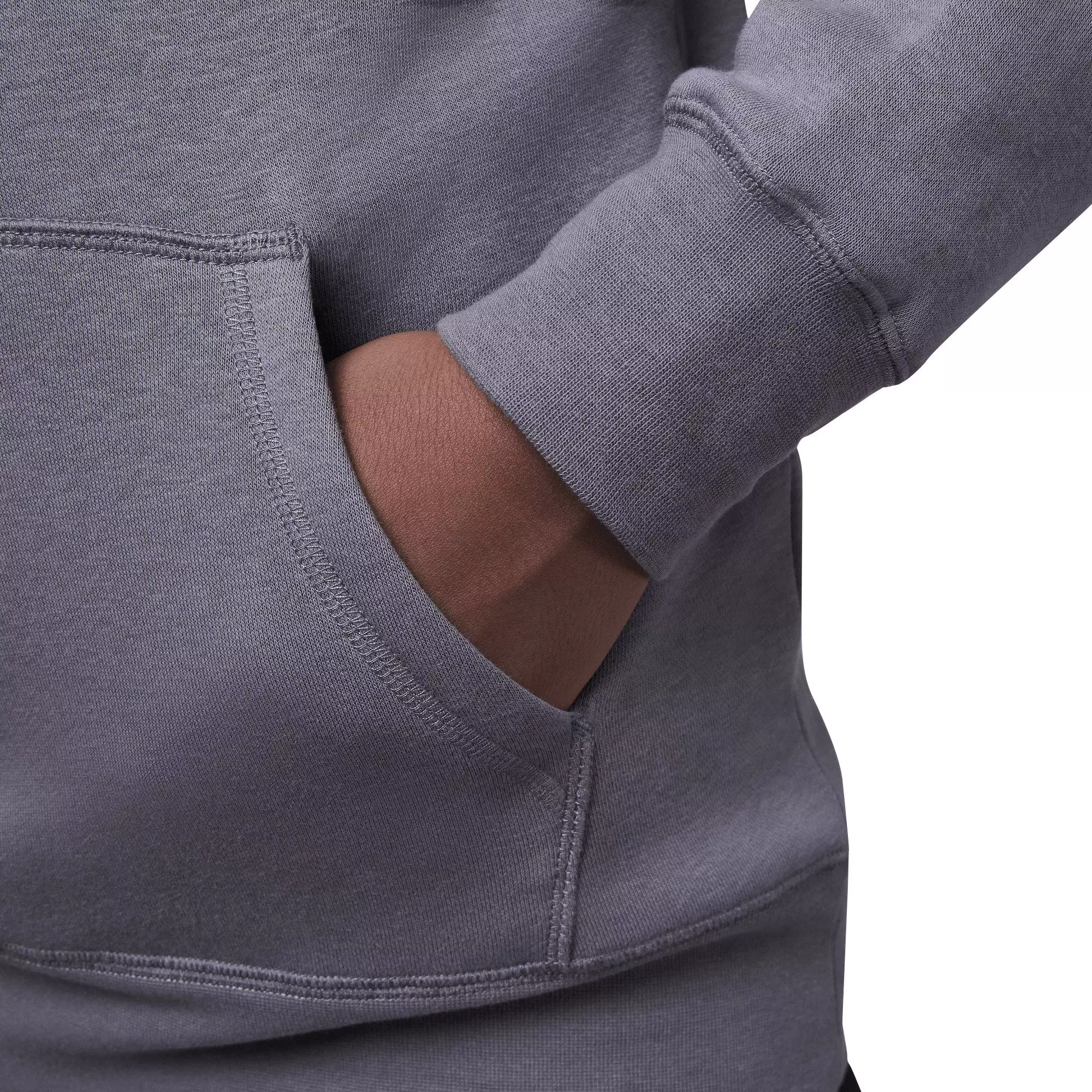 Jordan Big Boys' J Day Flight Hoodie - Pewter - GREY