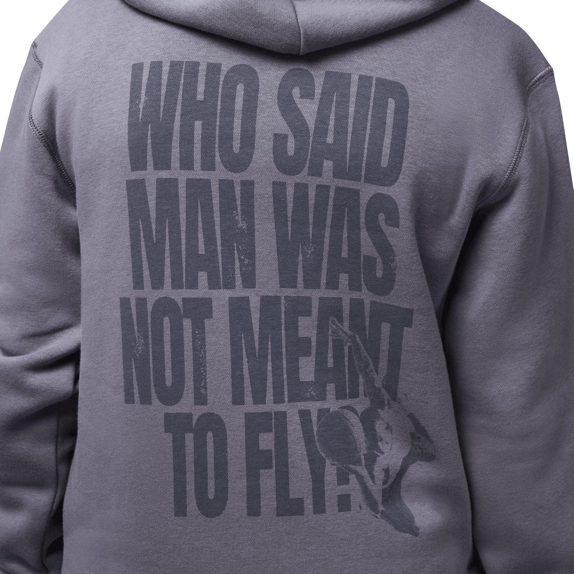 Jordan J Day Flight Big Boys' Pewter Hoodie