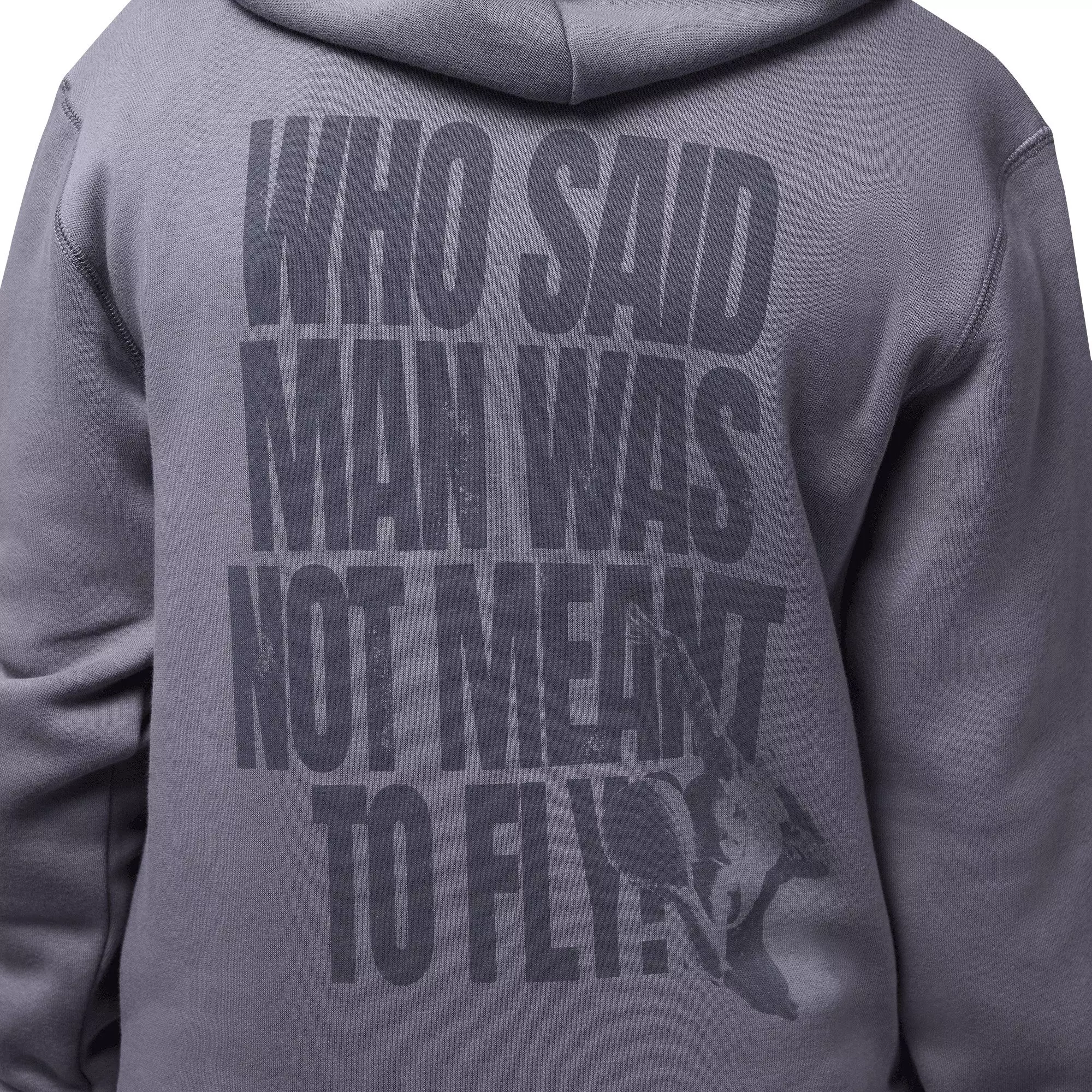 Jordan Big Boys' J Day Flight Hoodie - Pewter - GREY