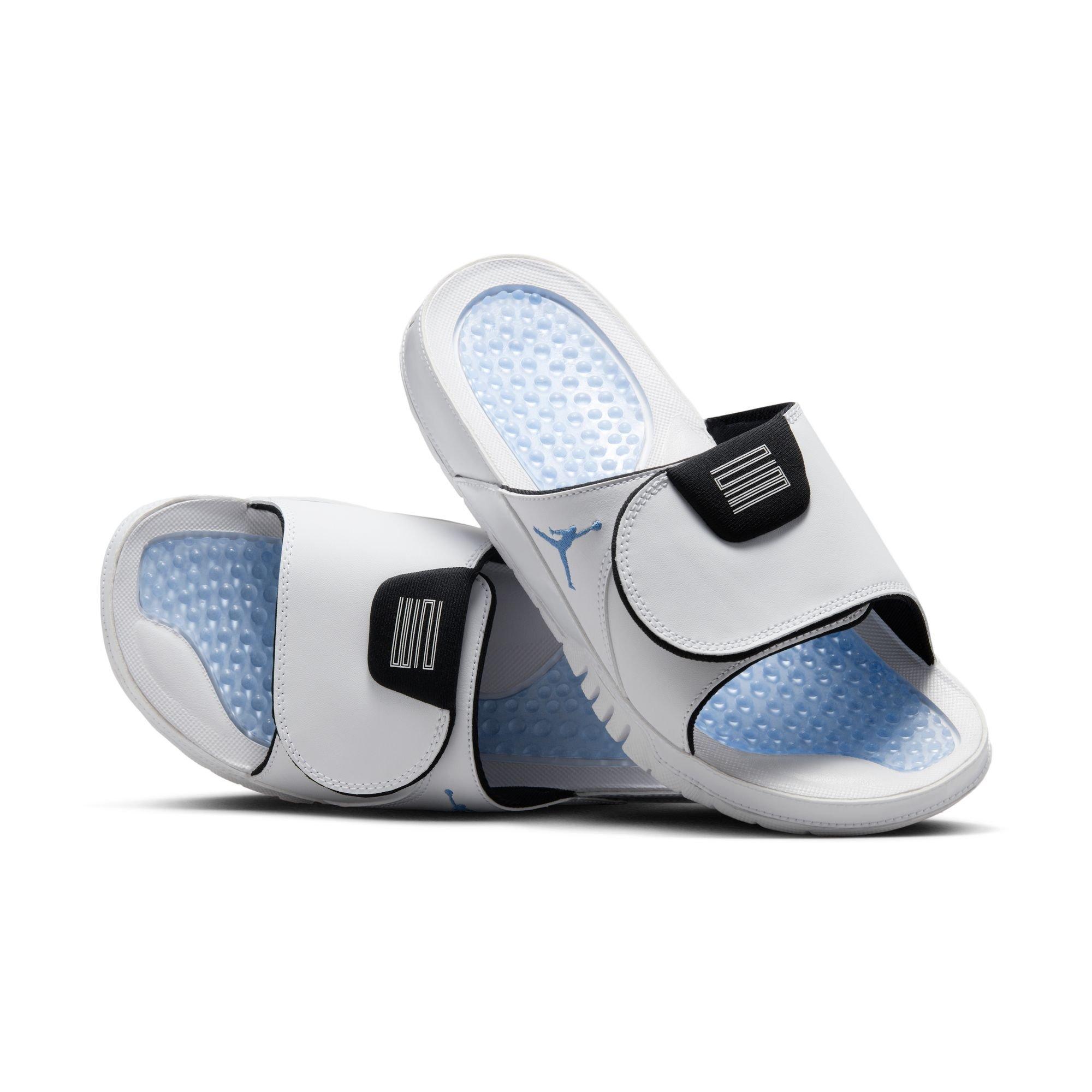 Jordan Hydro XI "White/Legend Blue/Black" Men's Slide - WHITE/BLUE Thumbnail View 6