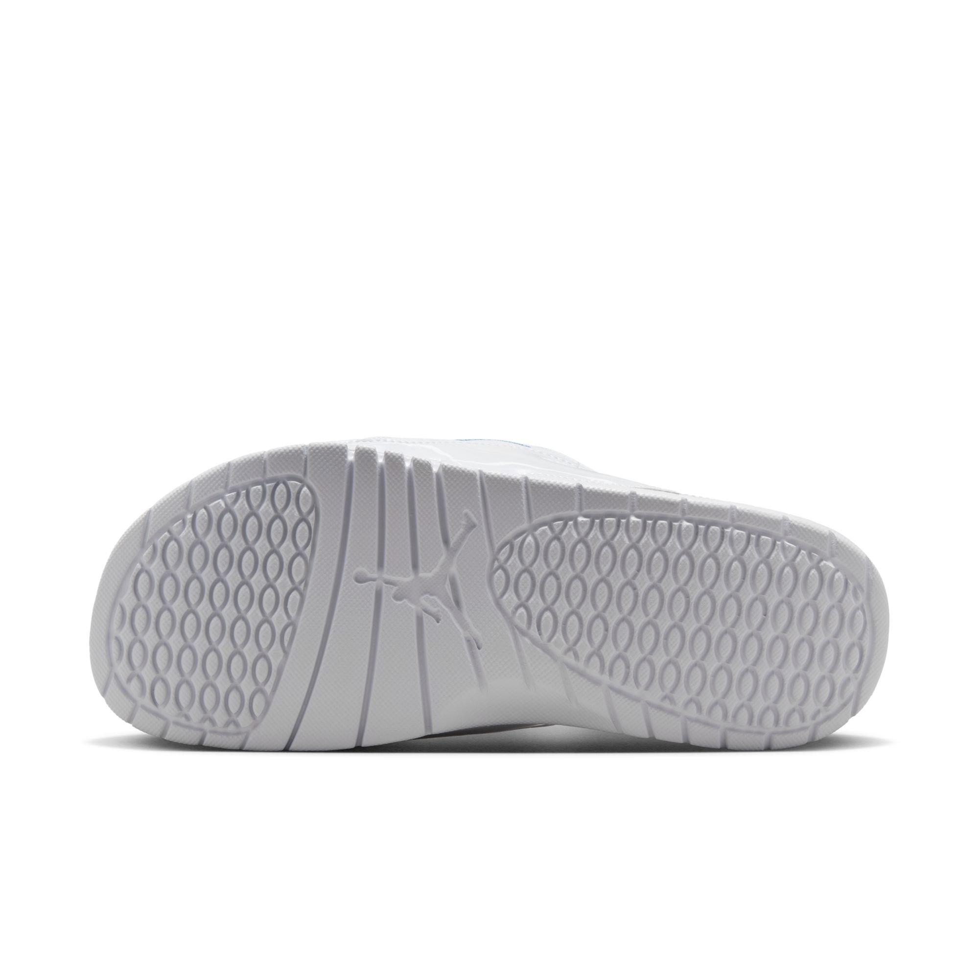 Jordan Hydro XI "White/Legend Blue/Black" Men's Slide - WHITE/BLUE Thumbnail View 9