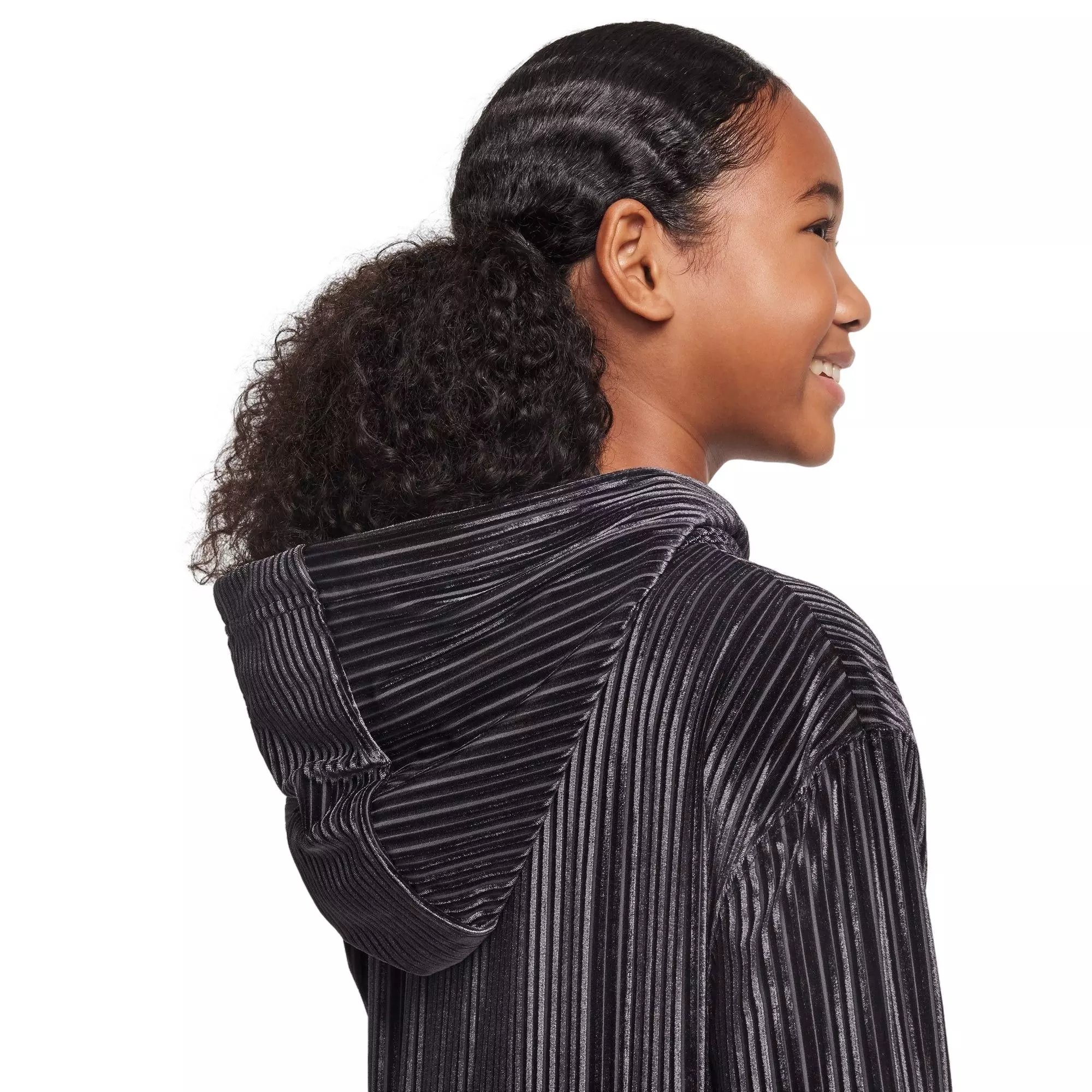 Nike Big Girls' Sportswear Full-Zip Jacket - BLACK