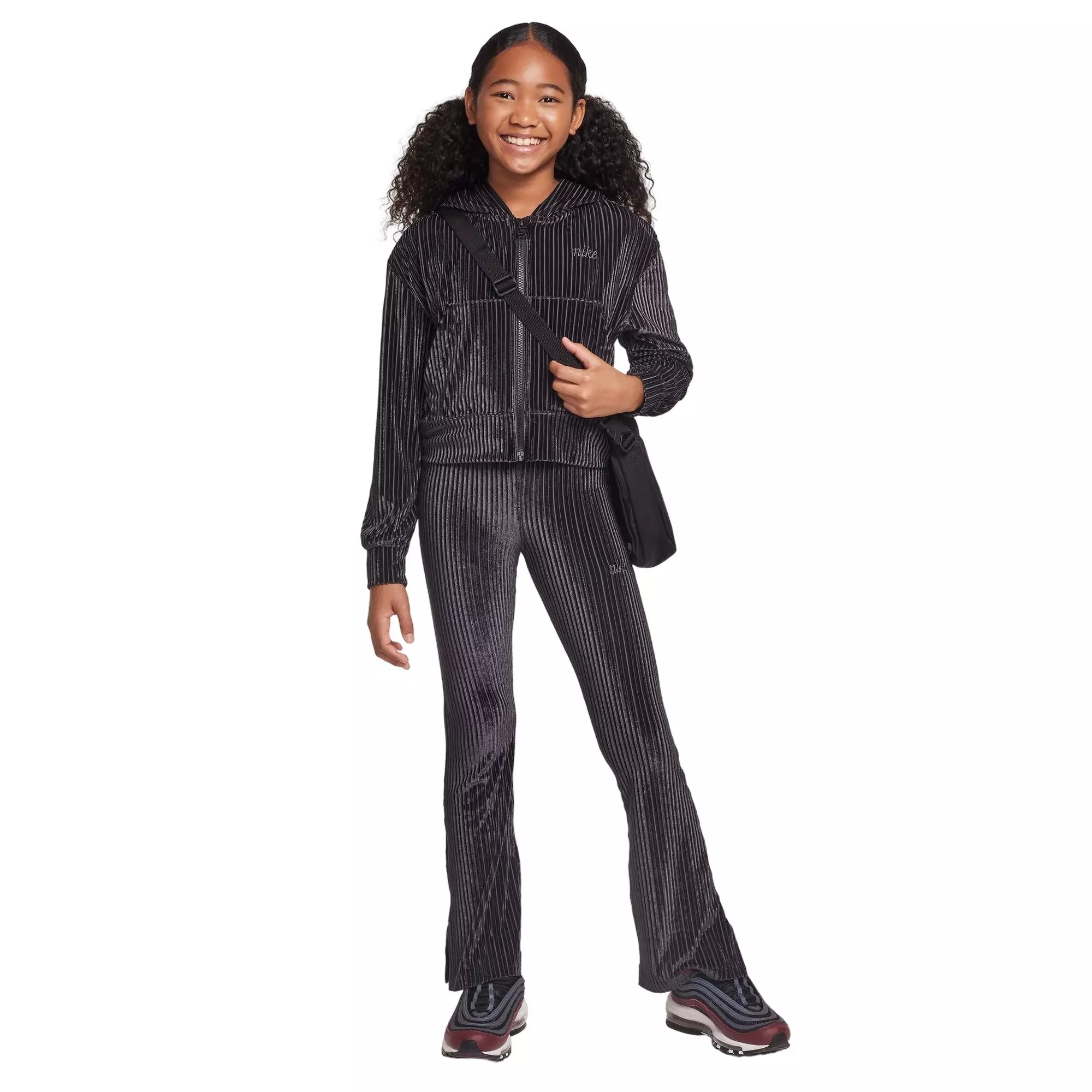 Nike Big Girls' Sportswear Full-Zip Jacket - BLACK
