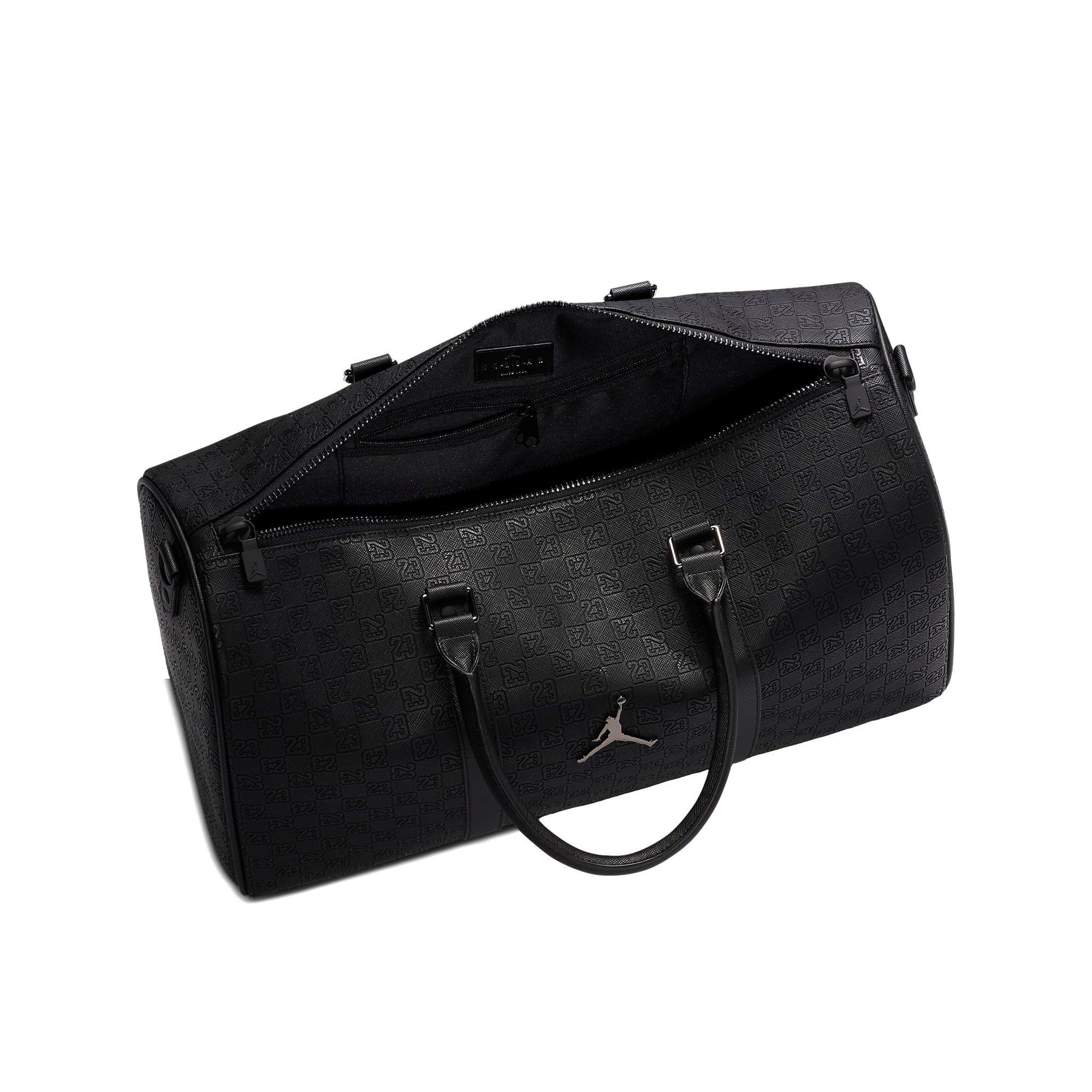 Jordan Monogram Duffle Bag - Black/Grey - BLACK/GREY Thumbnail View 4