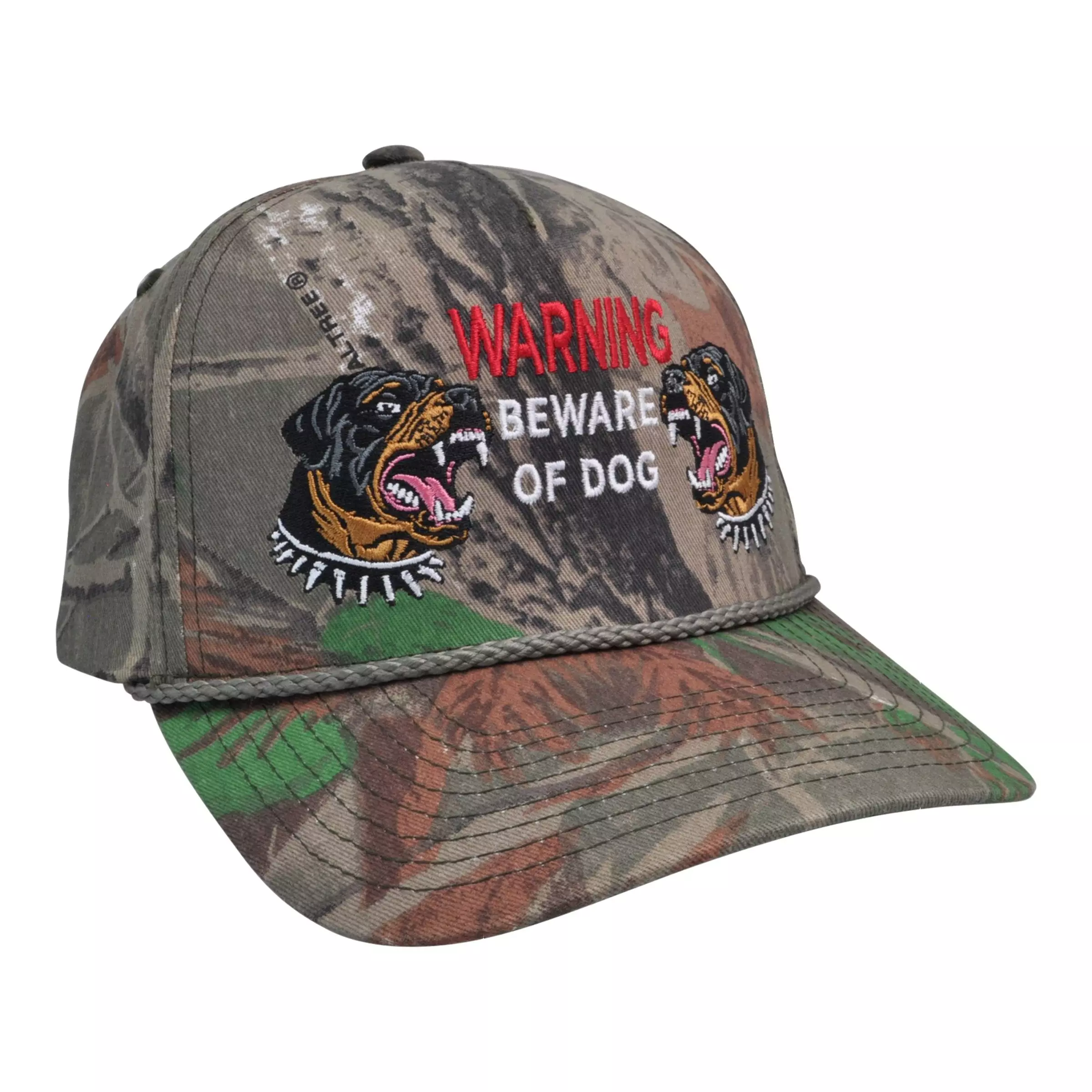 Field Grade Beware of Dog Trucker Snapback-Camouflage - GREEN