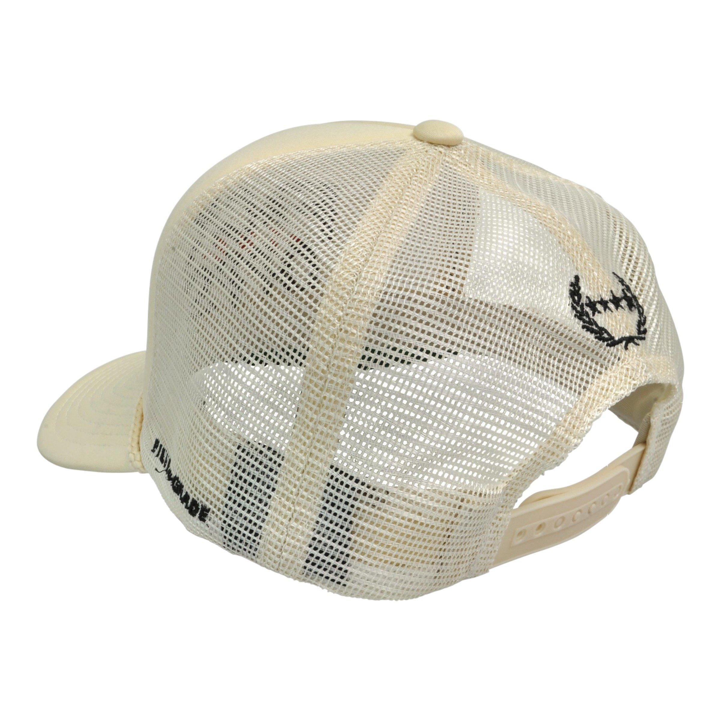 Field Grade F*cks The Opps Trucker Snapback-Sand - CREAM Thumbnail View 3