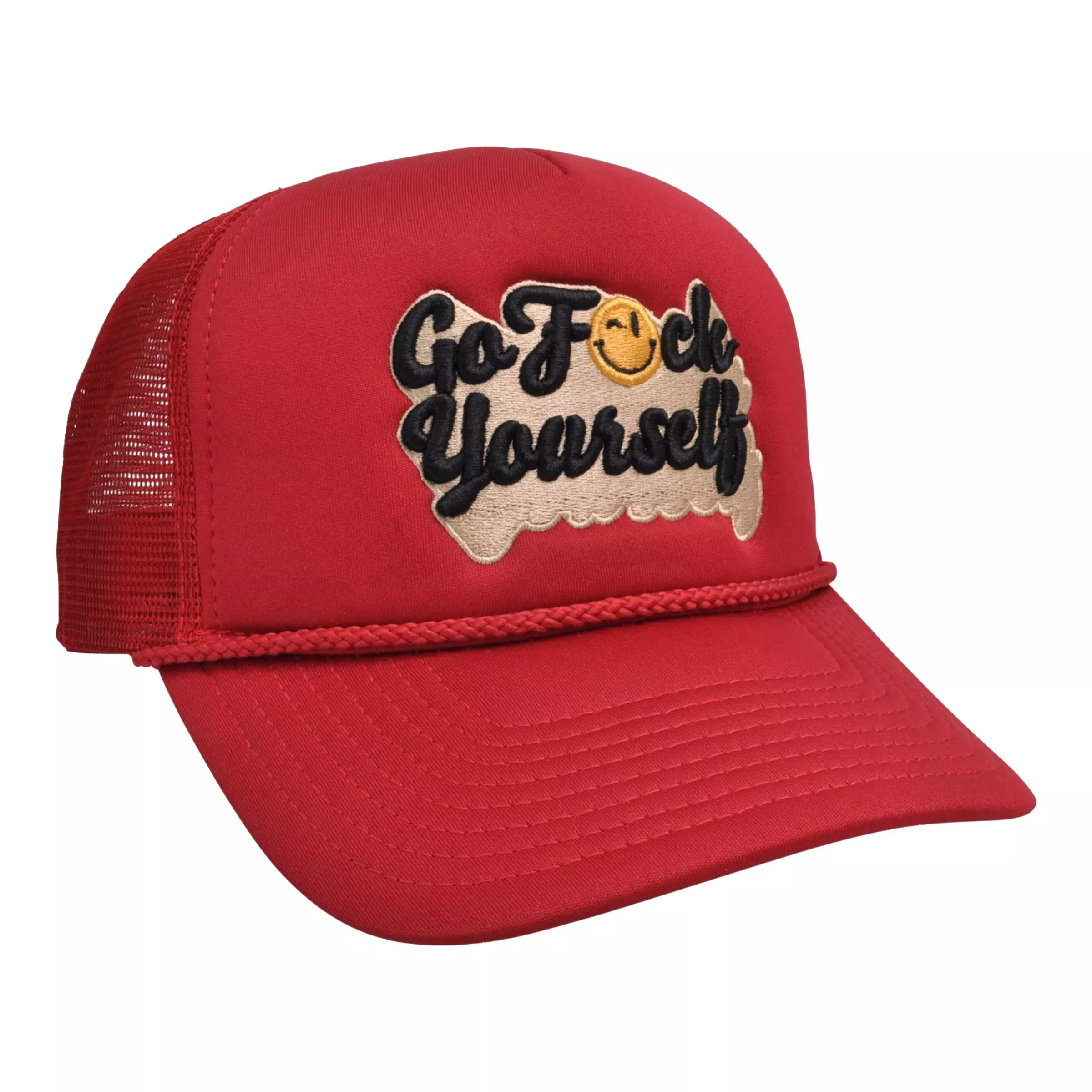 Field Grade F. Yourself Trucker Snapback-Red - RED
