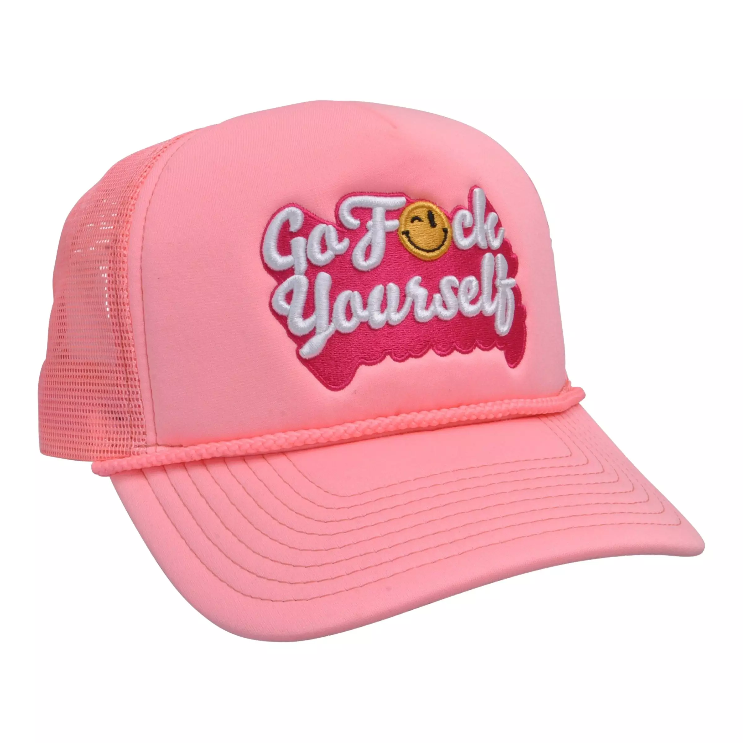 Field Grade F. Yourself Trucker Snapback-Pink - PINK