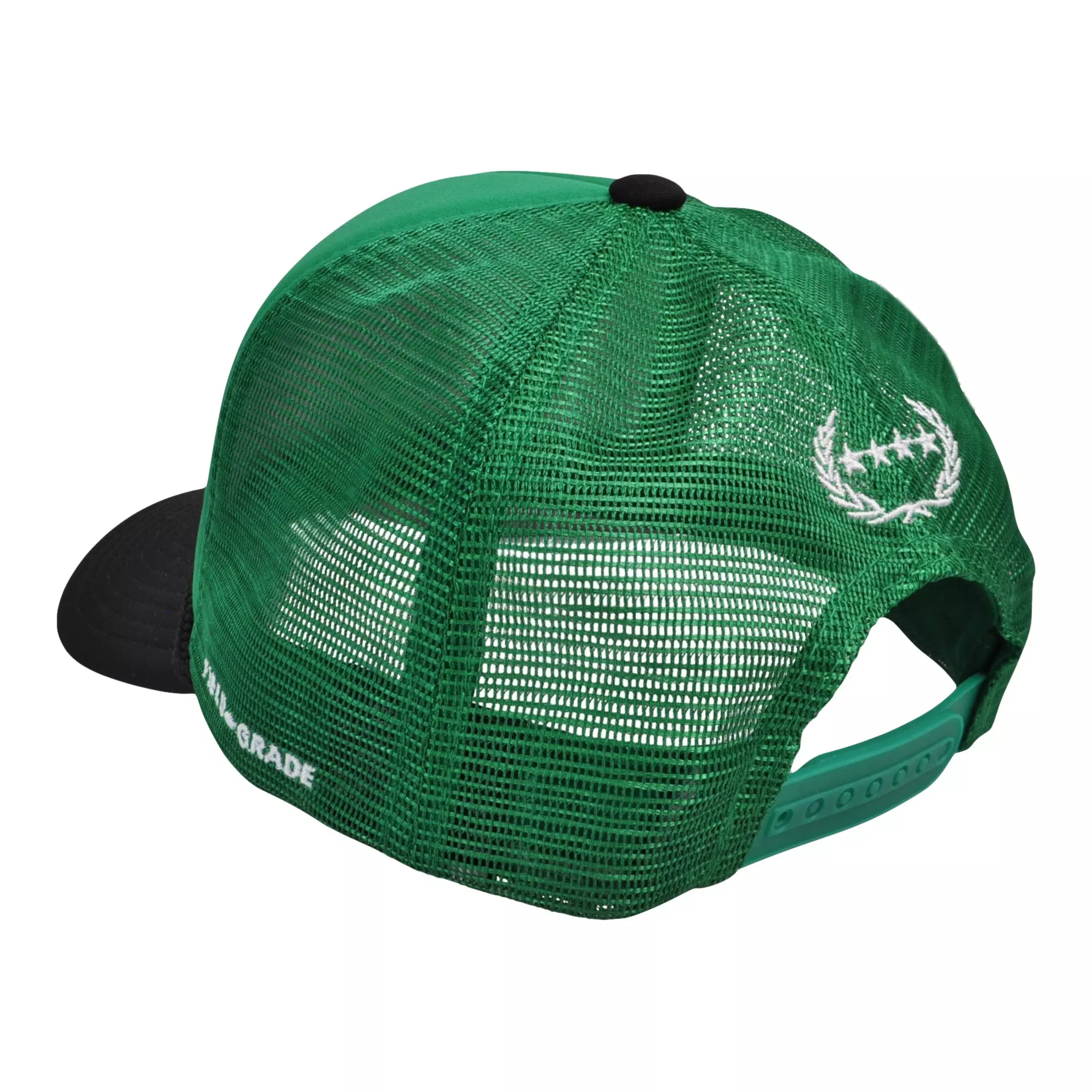 Field Grade Respectfully Trucker Snapback-Green/Black - GREEN/BLACK