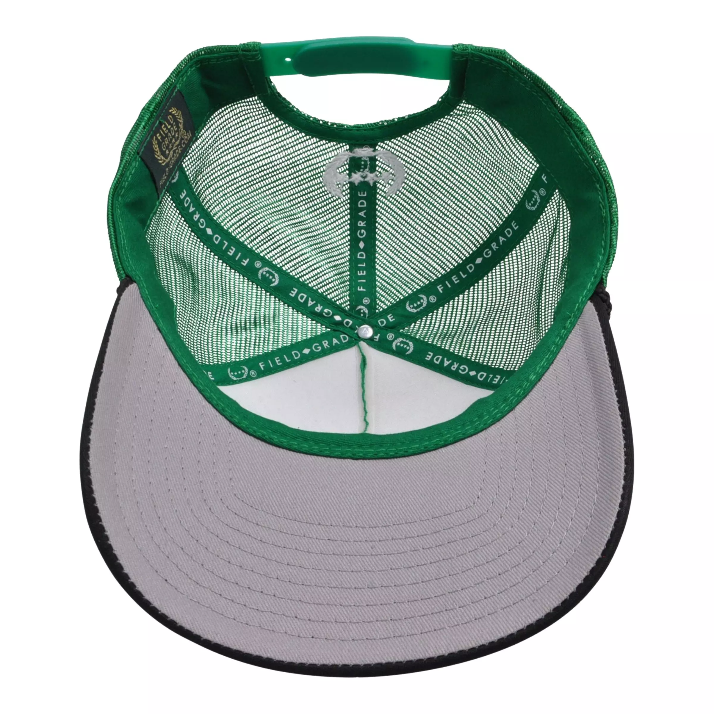 Field Grade Respectfully Trucker Snapback-Green/Black - GREEN/BLACK
