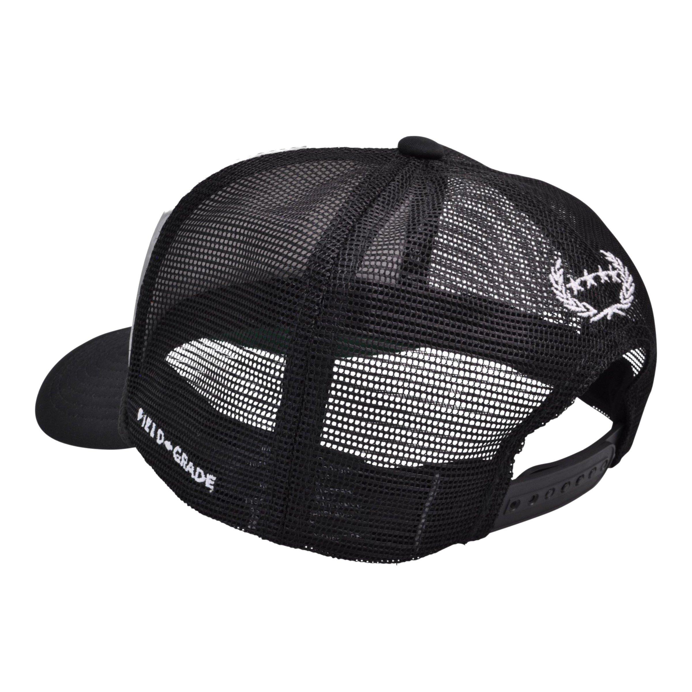 Field Grade Respectfully Trucker Snapback-Grey/Black - GREY/BLACK Thumbnail View 3