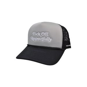 Field Grade Respectfully Trucker Snapback-Grey/Black