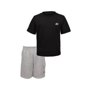 New Balance Toddler Boys' Short Set - Black/Grey