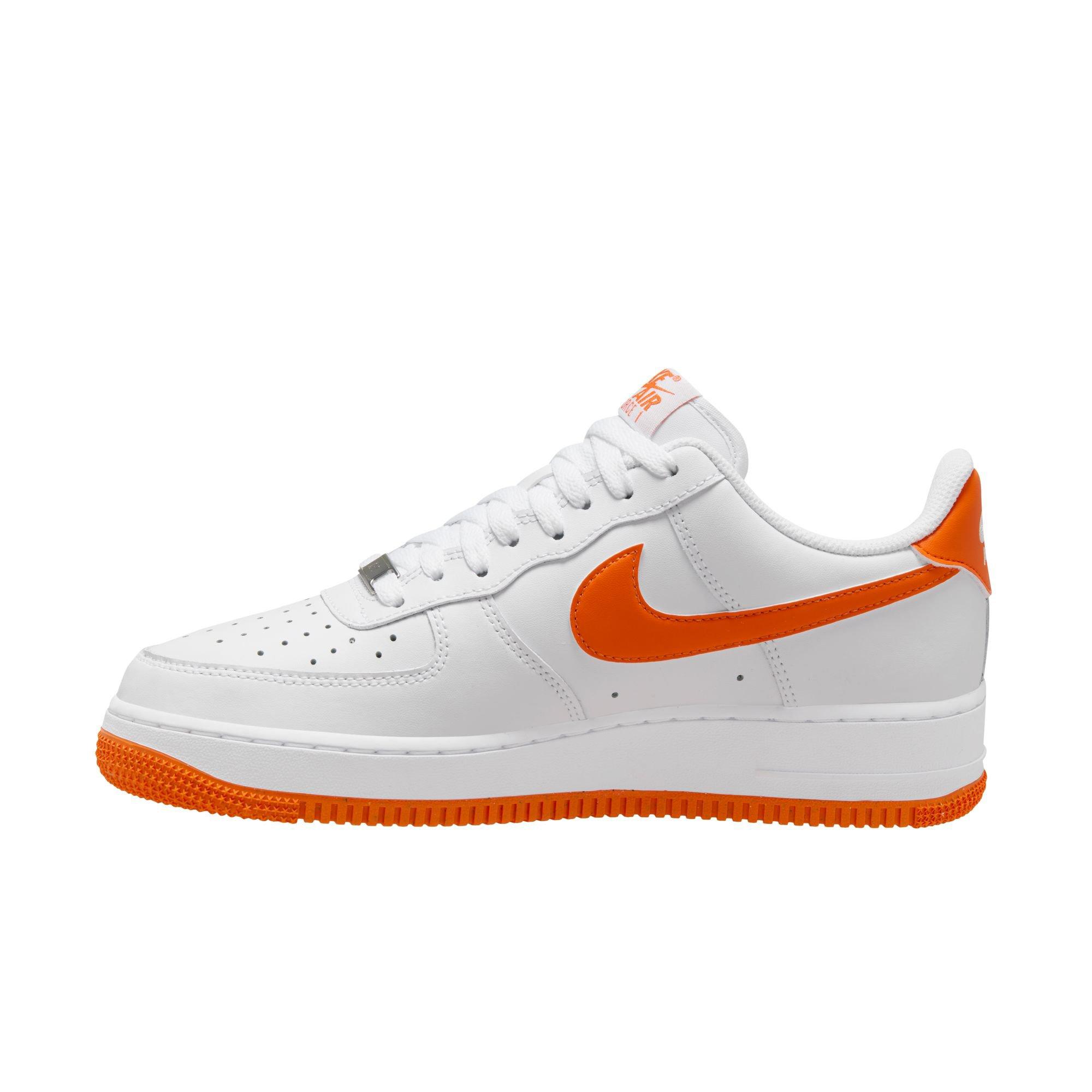 Nike Air Force 1 '07 Men's "White/Safety Orange" Shoe