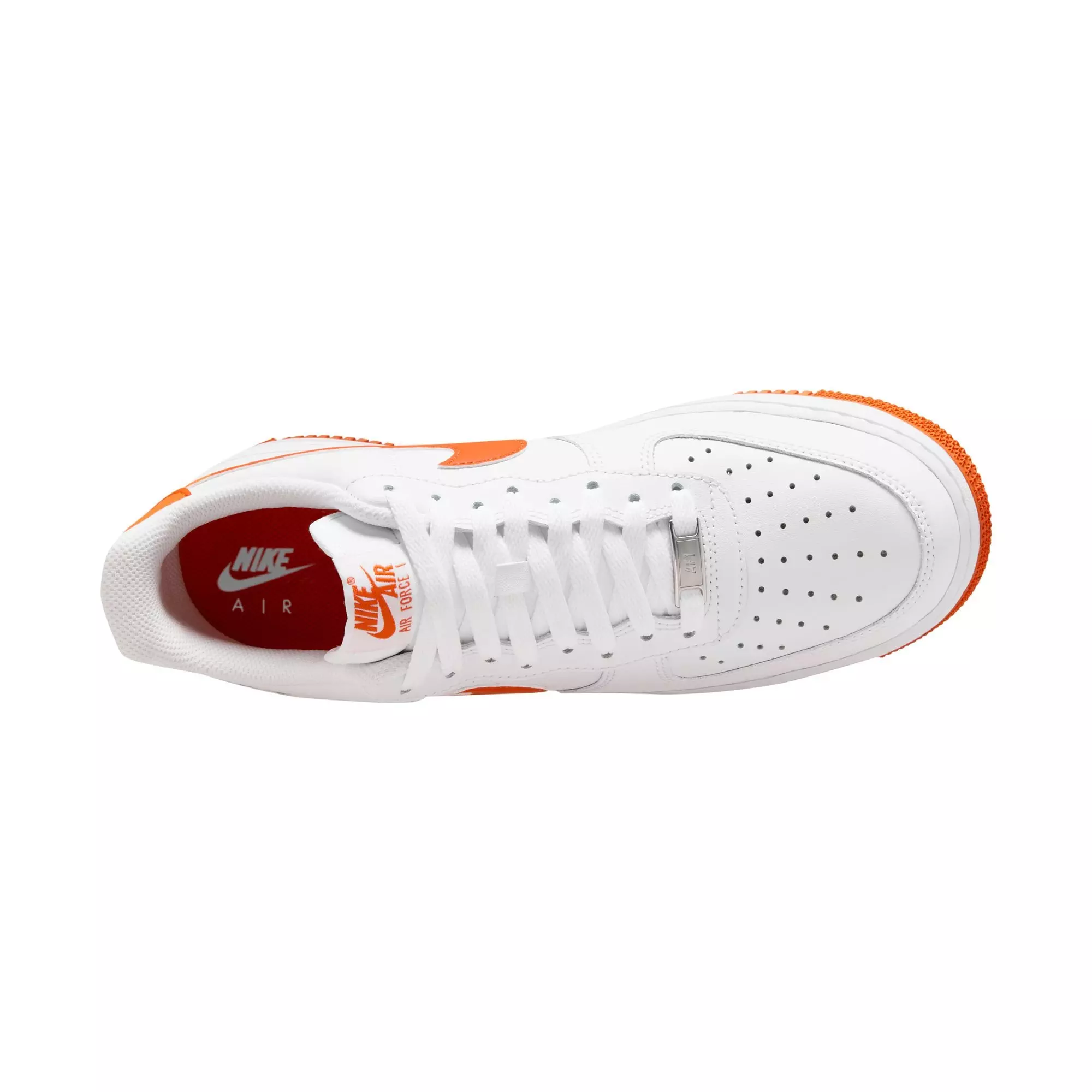 Nike Air Force 1 '07 "White/Safety Orange" Men's Shoe - WHITE/ORANGE