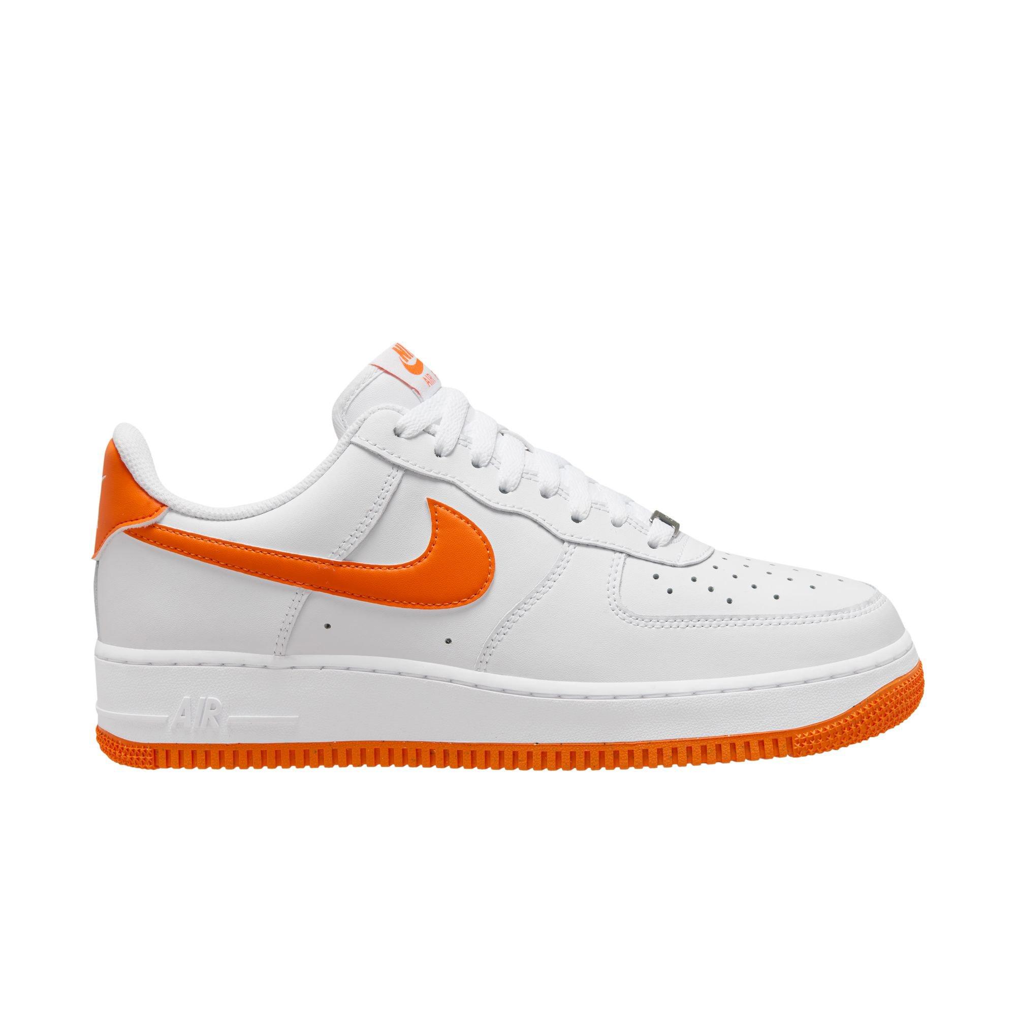 Nike Air Force 1 '07 "White/Safety Orange" Men's Shoe - WHITE/ORANGE