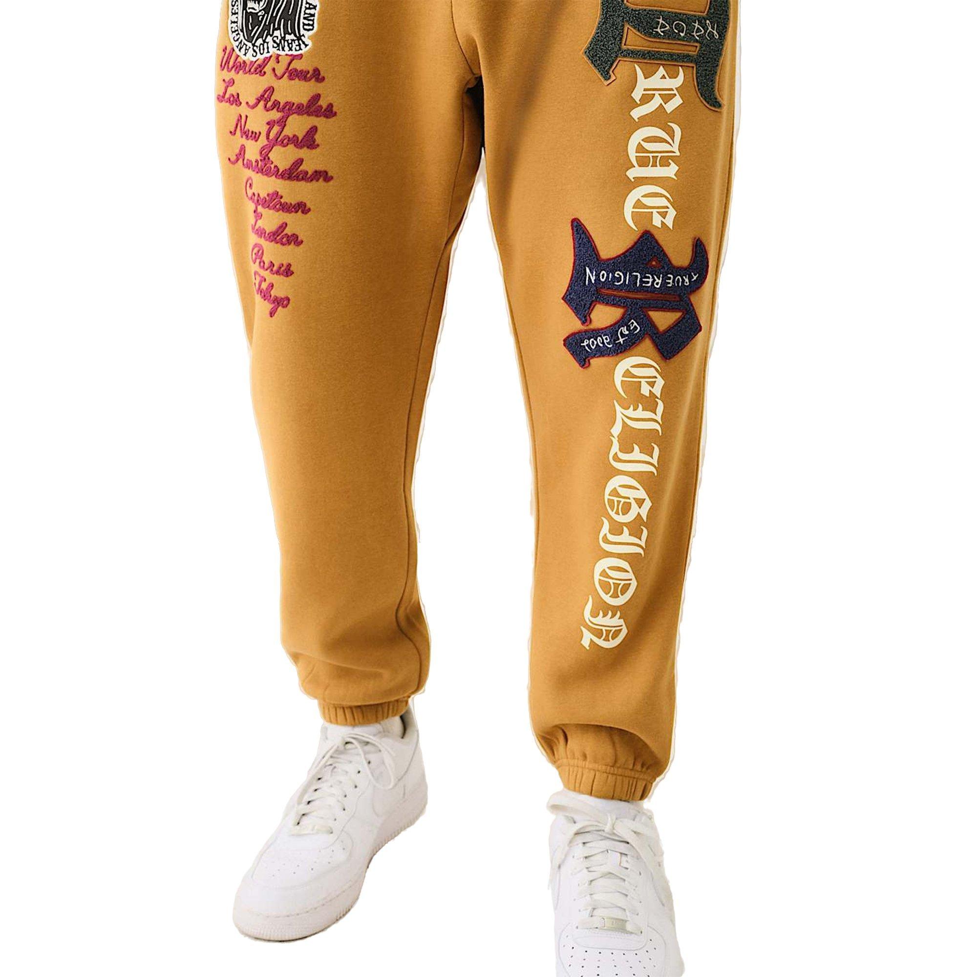 True Religion Logo Patch Embroidery Men's Joggers