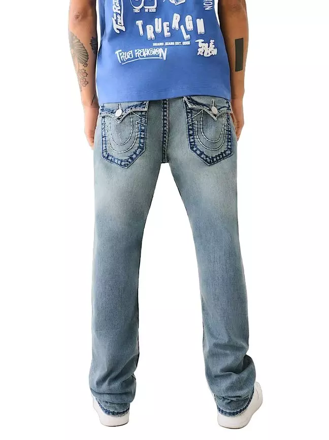 True Religion Men's Rickey Super QT Straight Jean​ - Gallantin&nbsp;Blue - BLUE