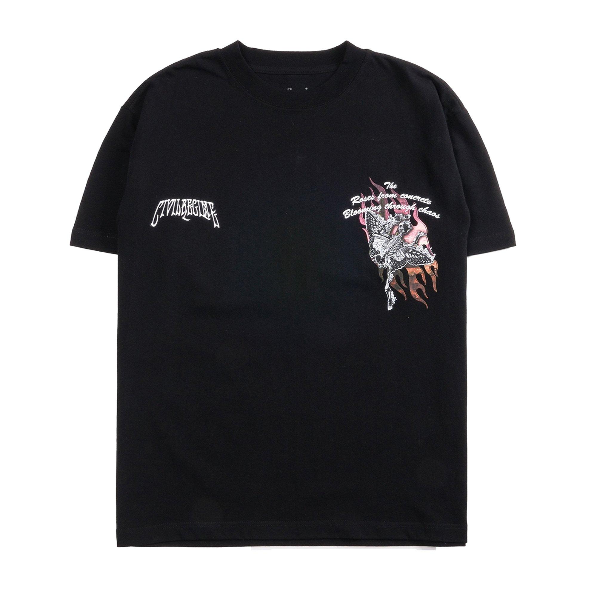 Civil Regime Men's Risen From Fire Oversized Tee - Black - BLACK Thumbnail View 1