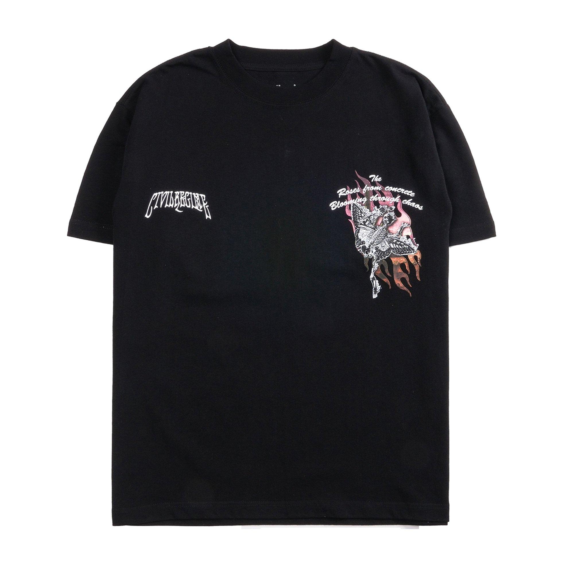 Civil Regime Men's Risen From Fire Oversized Tee - Black - BLACK