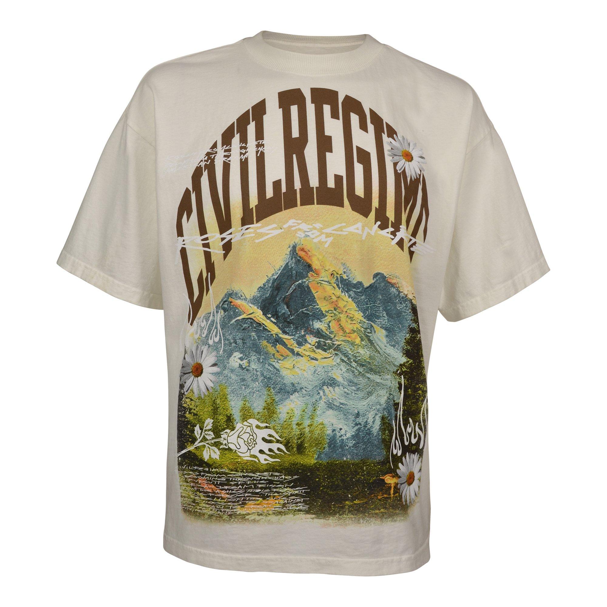 Civil Regime Men's New Heights Oversized V2 Tee - Butter - CREAM