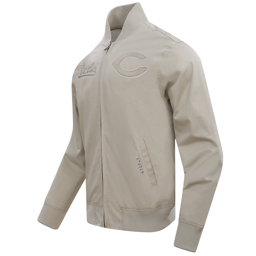 Men's Pro Standard Cincinnati Reds Wingspan Twill Jacket-Tan