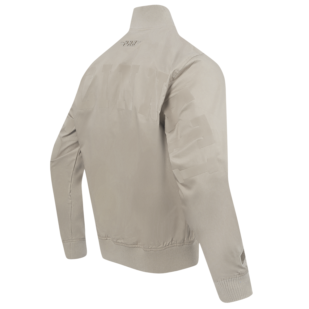 Men's Pro Standard Cincinnati Reds Wingspan Twill Jacket-Tan