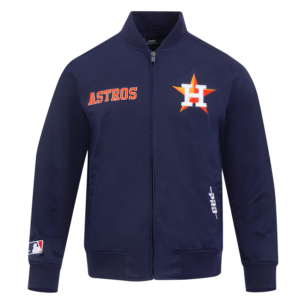 Pro Standard Men's Houston Astros Wingspan Twill Jacket-Navy - NAVY