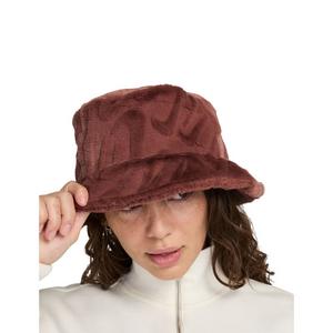 Nike Faux Fur Bucket Hat-Red