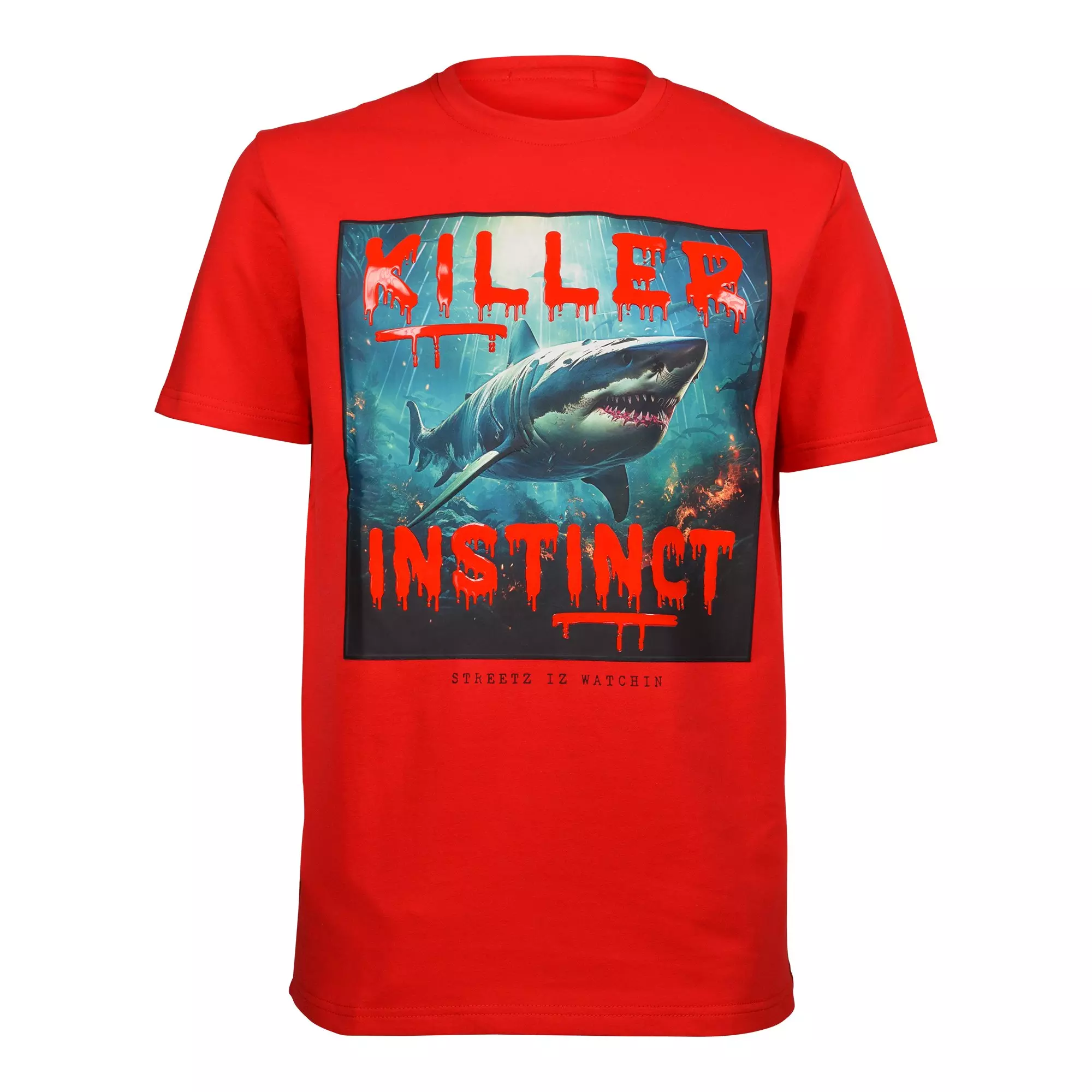 Streetz Iz Watchin Men's Killer Instinct Tee - RED