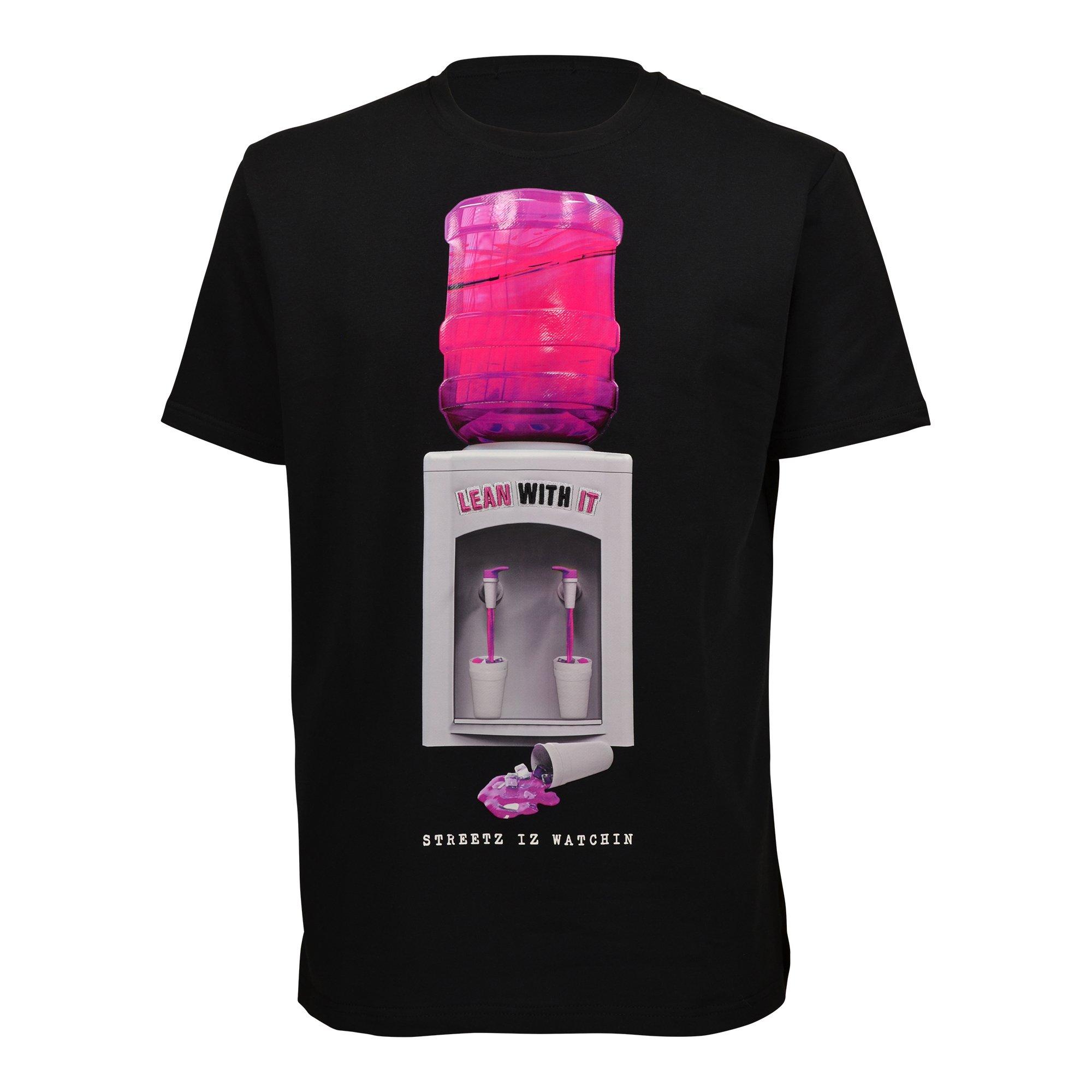 Streetz Iz Watchin Men's Lean With It Tee - BLACK Thumbnail View 1