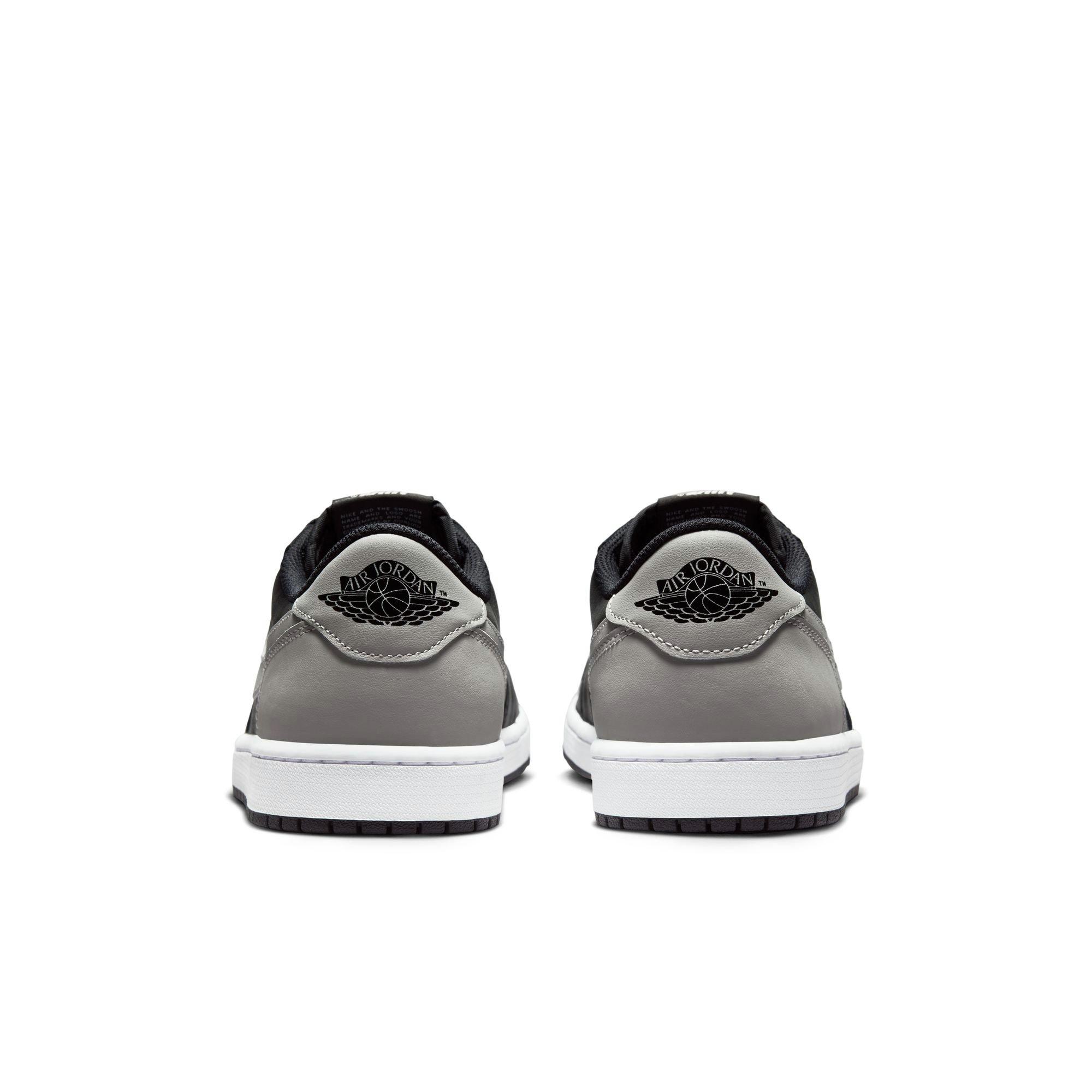 Jordan 1 Low OG "Shadow" Men's Shoe - BLACK/MEDIUM GREY/WHITE Thumbnail View 9