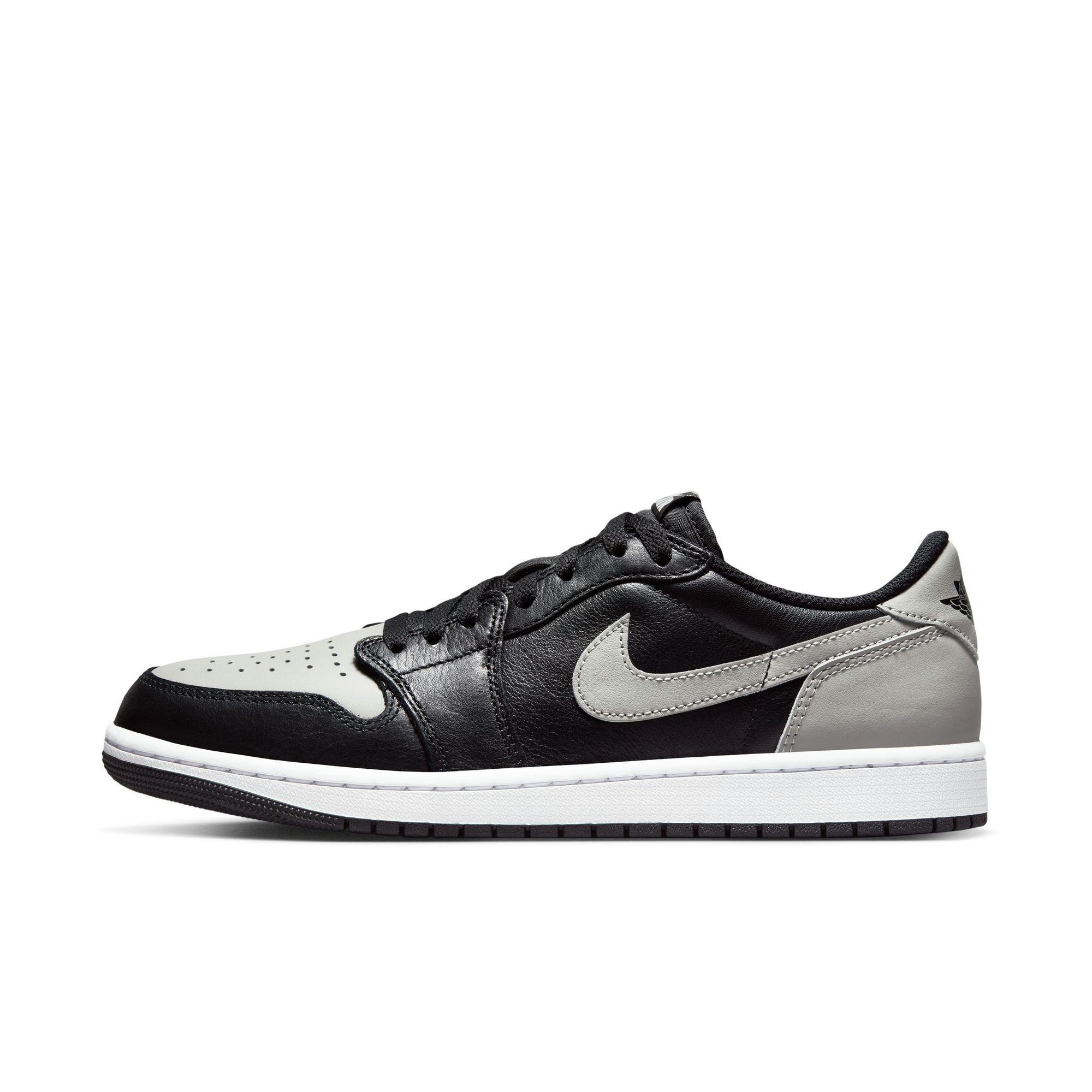 Jordan 1 Low OG "Shadow" Men's Shoe - BLACK/MEDIUM GREY/WHITE Thumbnail View 7