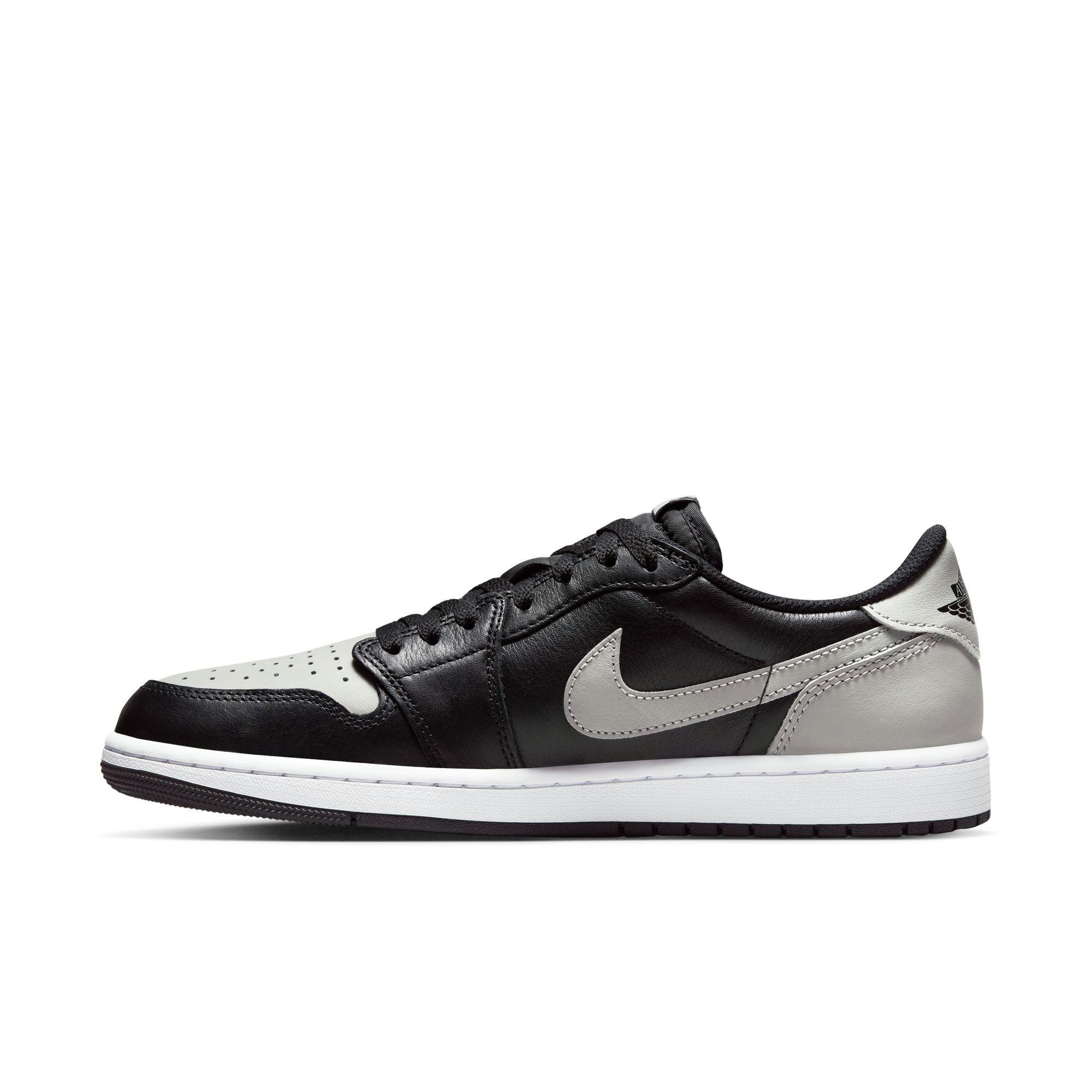 Jordan 1 Low OG "Shadow" Men's Shoe - BLACK/MEDIUM GREY/WHITE Thumbnail View 8