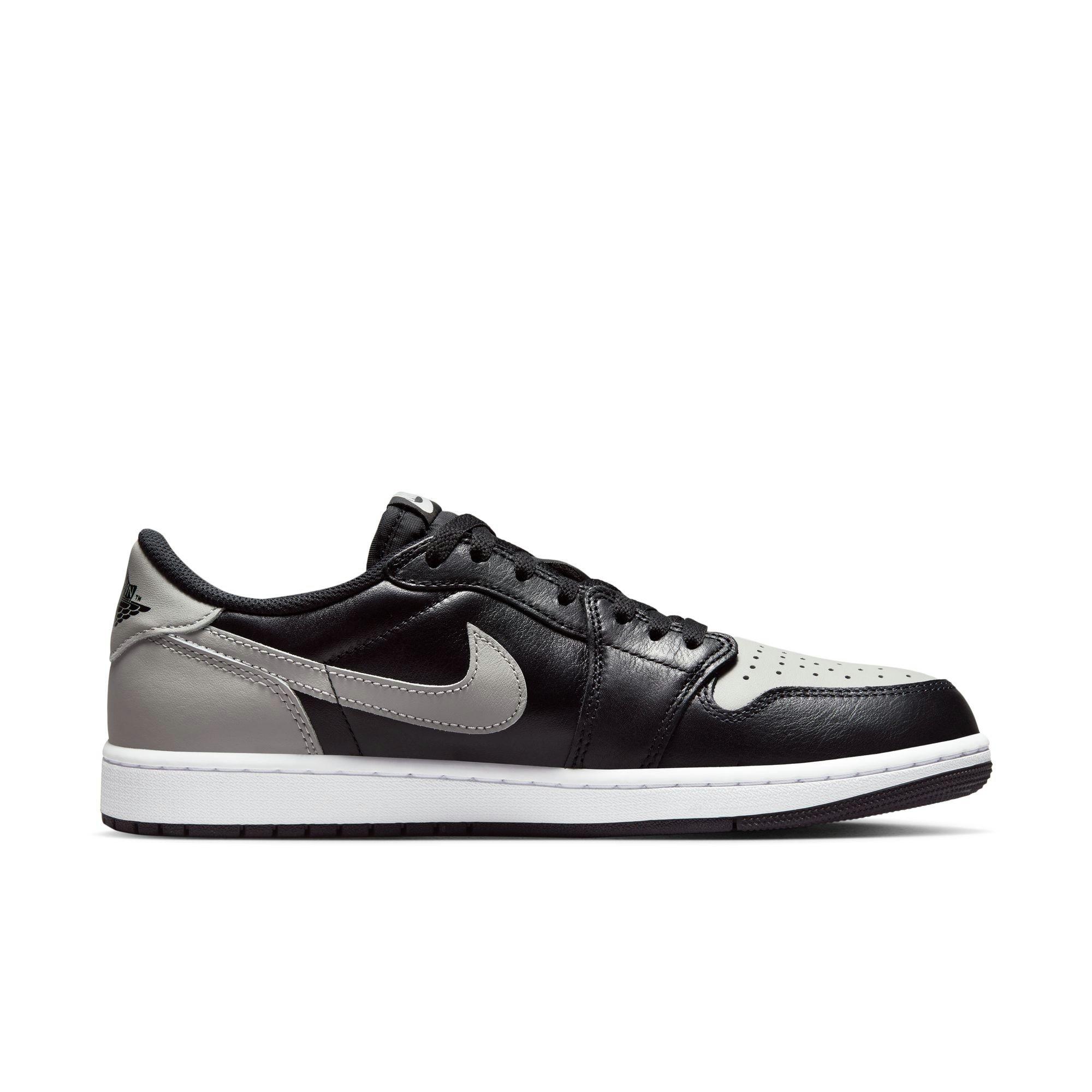 Jordan 1 Low OG "Shadow" Men's Shoe - BLACK/MEDIUM GREY/WHITE Thumbnail View 2
