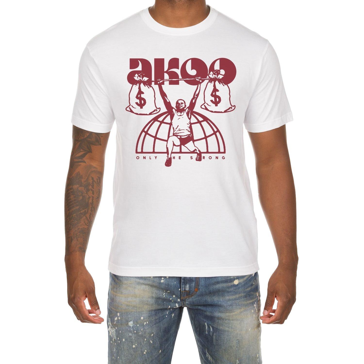 AKOO Men's Weight Tee - White - WHITE