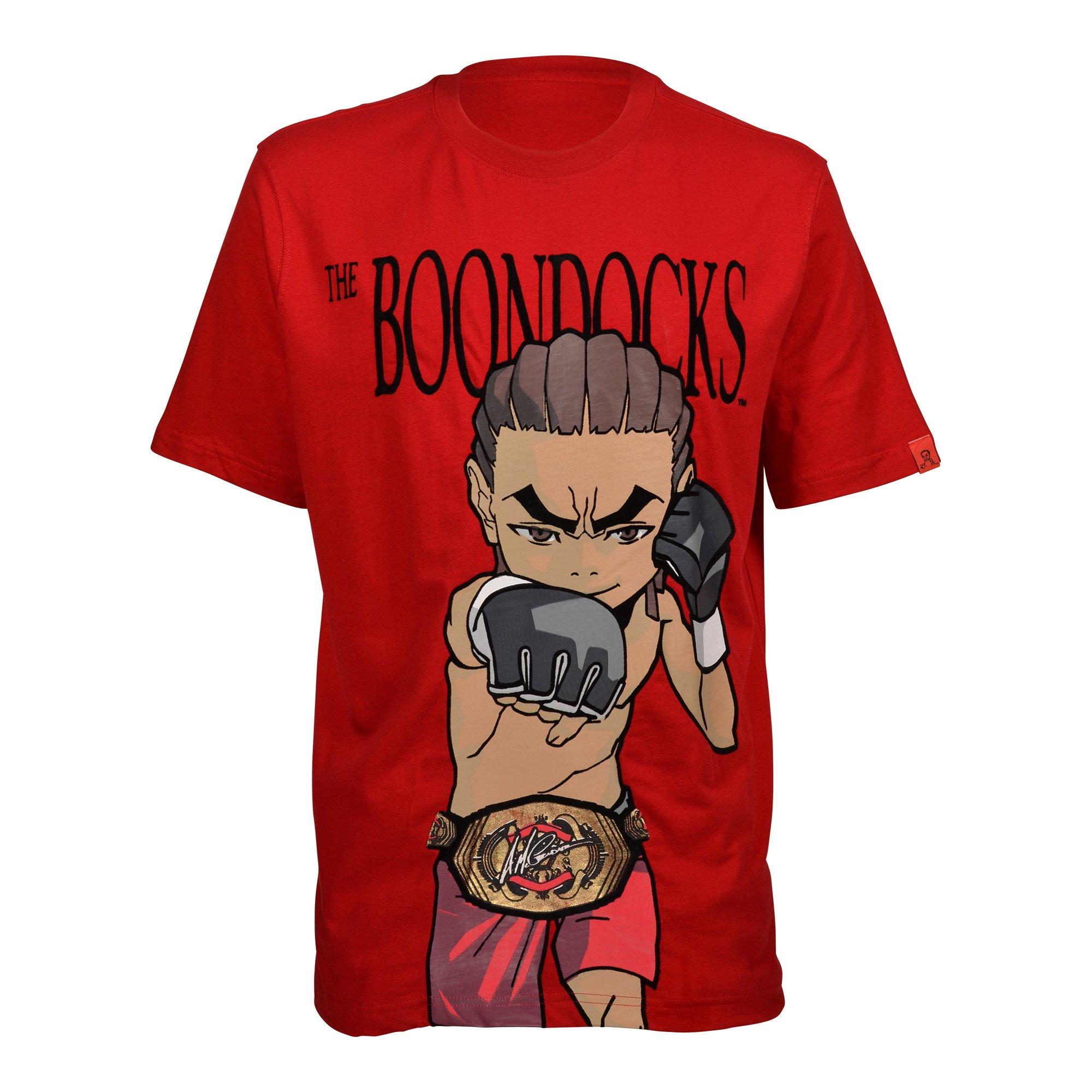 Virtual Threads Men's Boondocks Fighter Tee - RED Thumbnail View 1