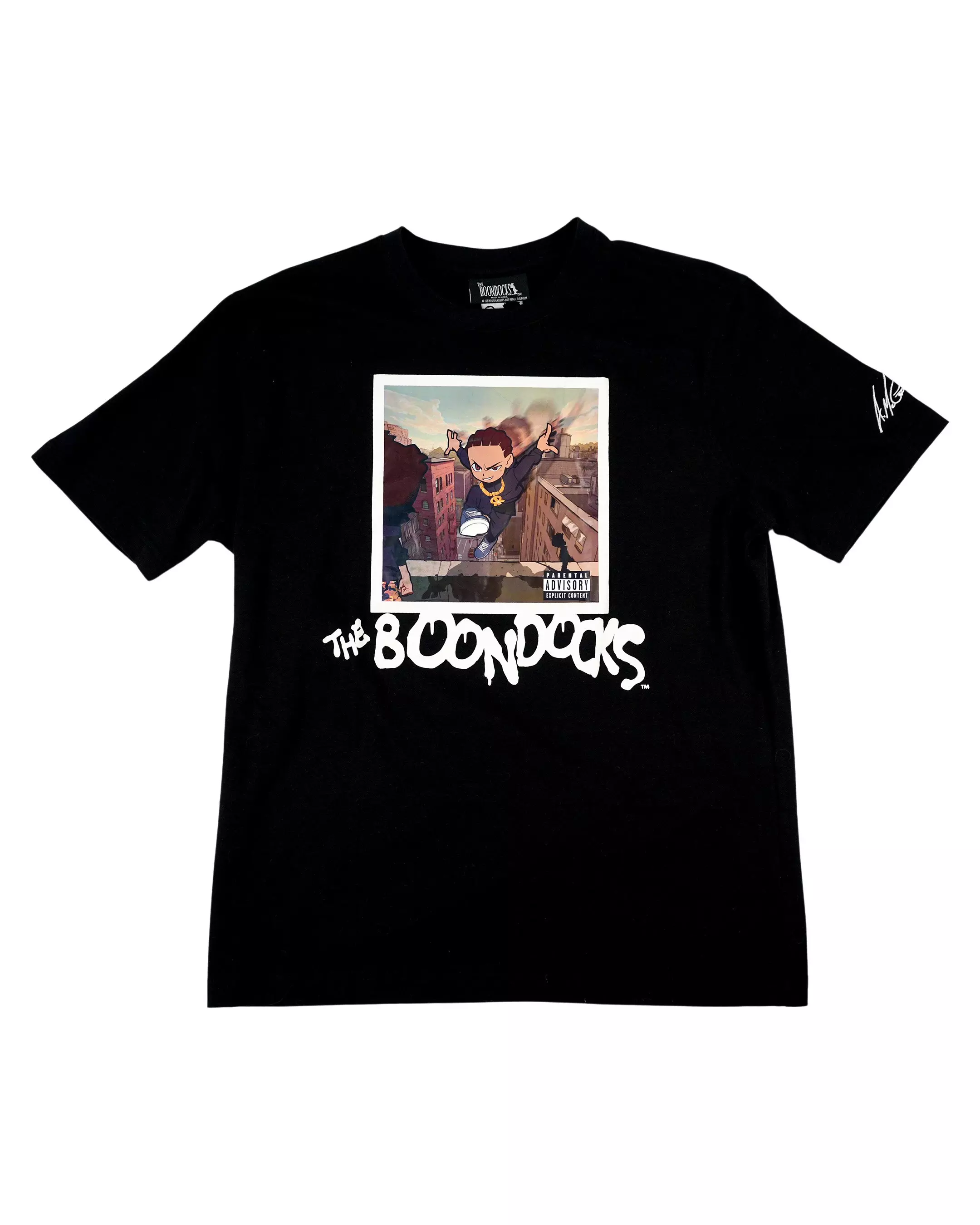 Virtual Threads Men's Boondocks Album Tee - BLACK