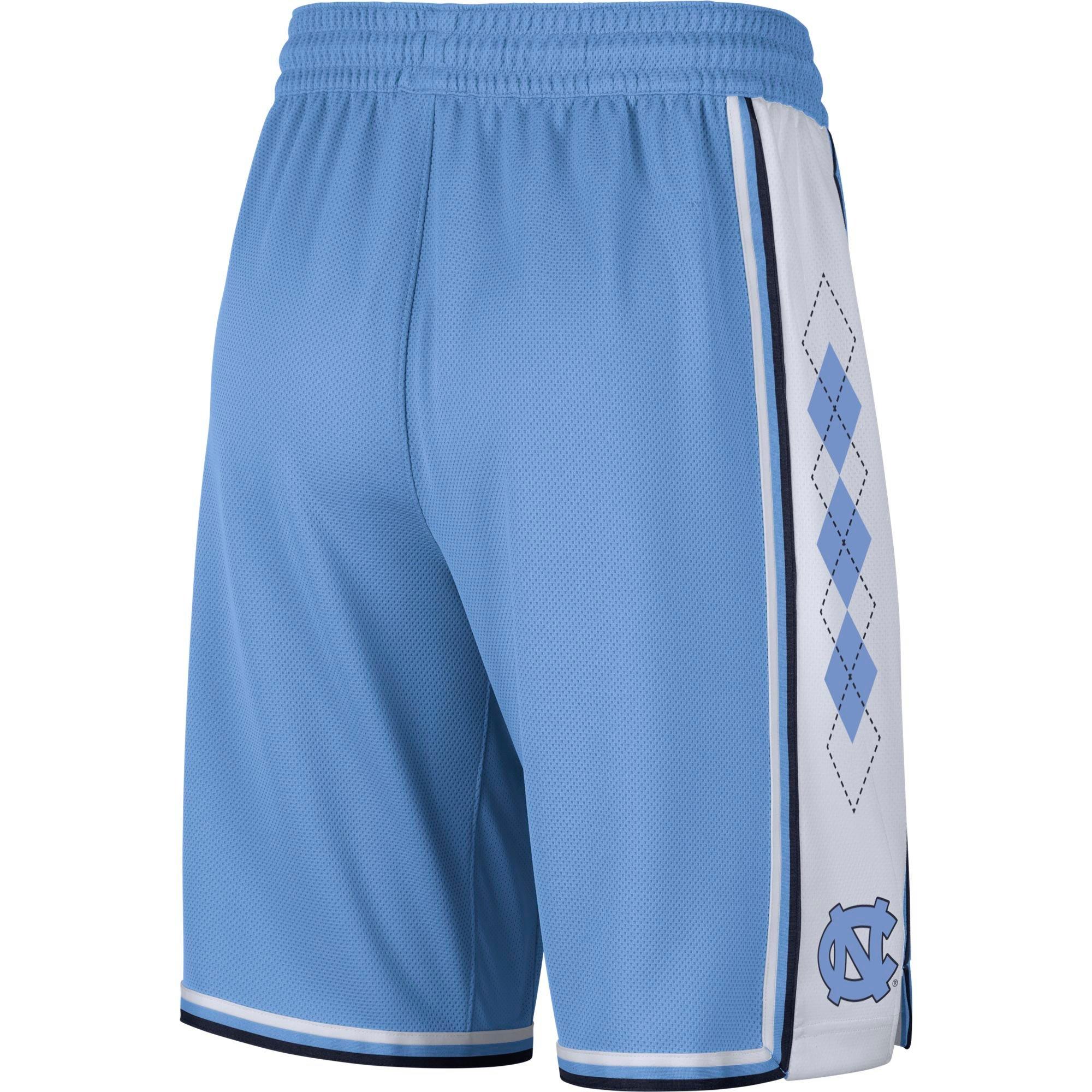 north carolina basketball shorts white