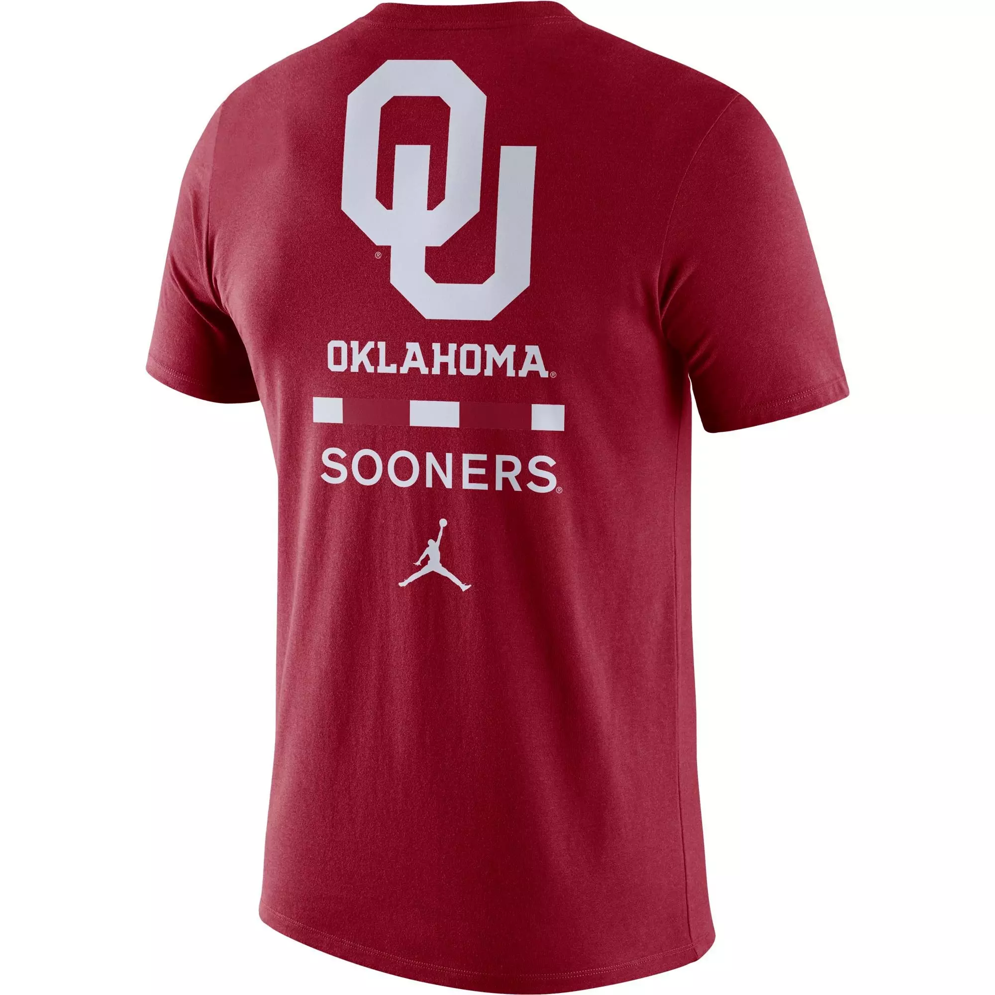 Jordan Men's Oklahoma Sooners Dri-Fit Cotton DNA Short Sleeve Tee - CRIMSON