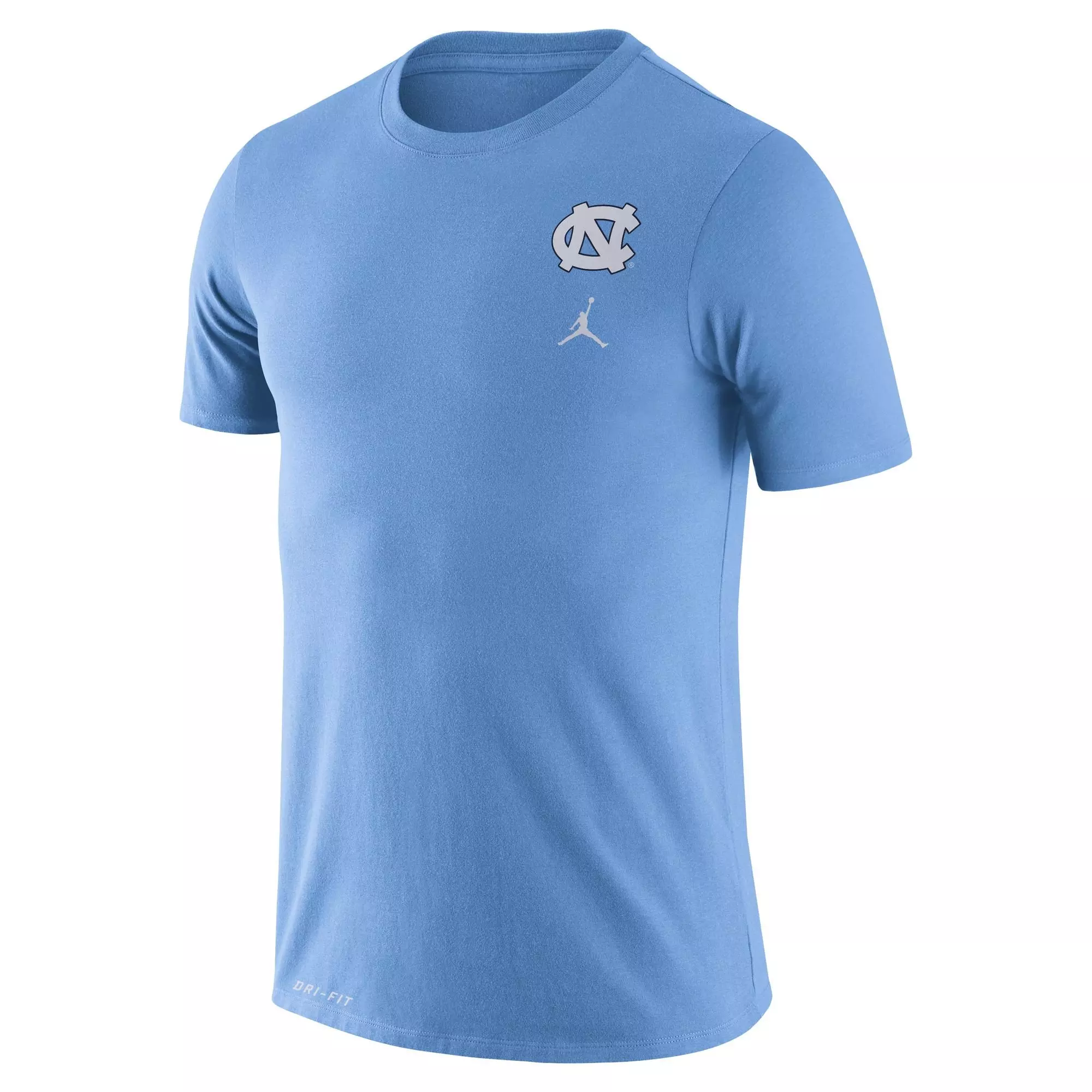 Jordan Men's North Carolina Tar Heels Dri-Fit Cotton DNA Short Sleeve Tee - CAROLINA BLUE