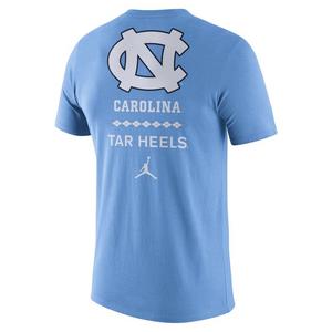 Jordan Men's North Carolina Tar Heels Dri-Fit Cotton DNA Short Sleeve Tee