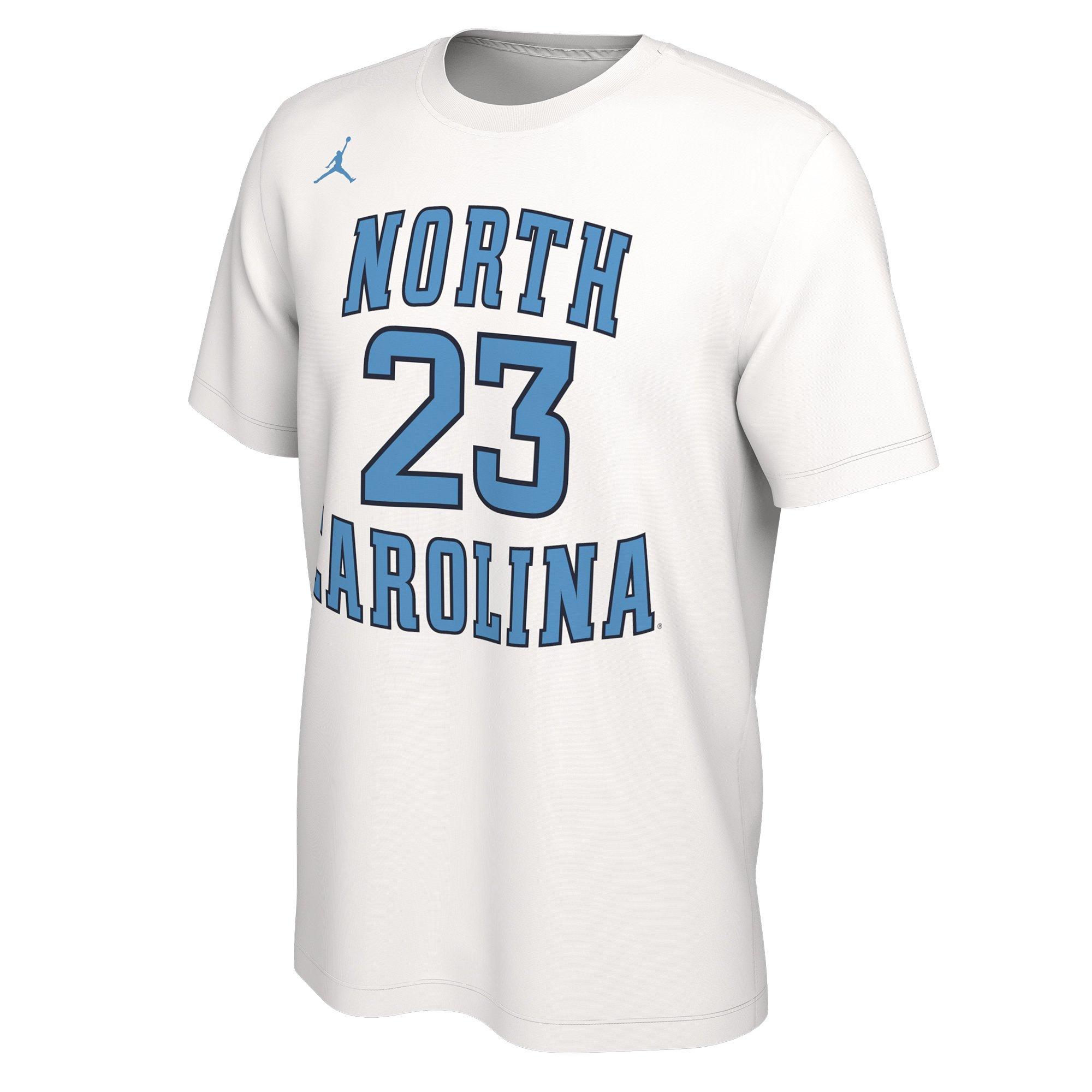 Jordan Men's North Carolina Tar Heels Michael Jordan Name & Number T-Shirt - WHITE Thumbnail View 1