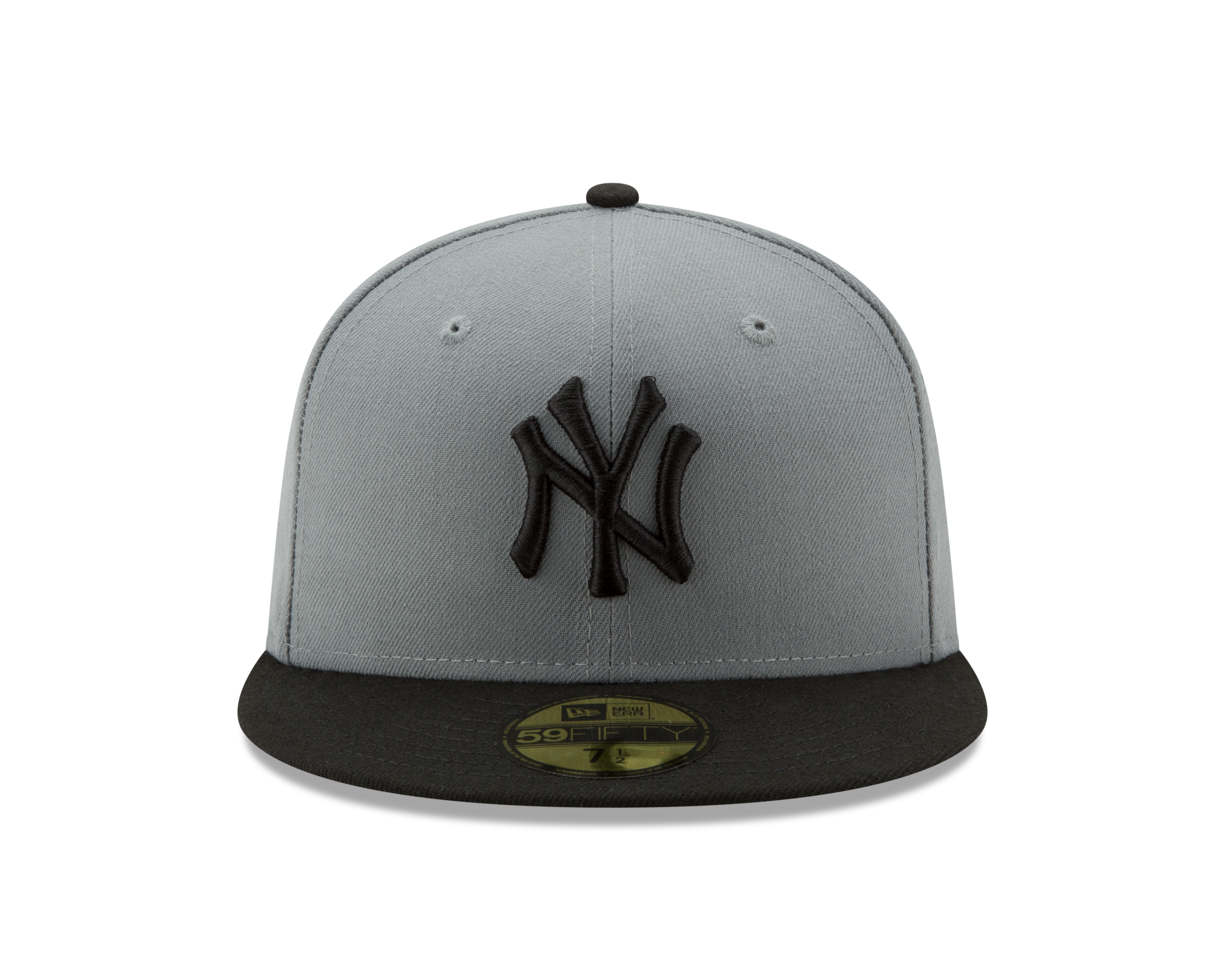 New Era New York Yankees 59FIFTY Basic Authentic Collection Hat - DK GREY Thumbnail View 2